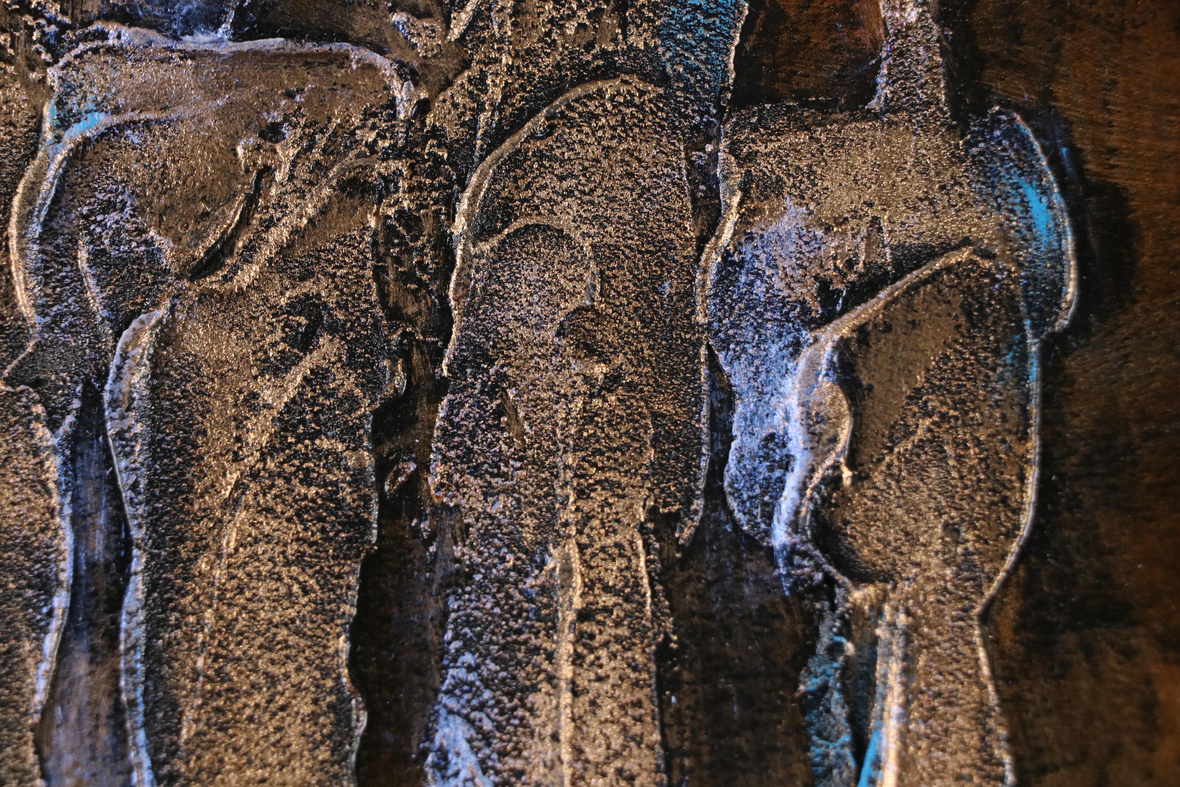 Irina Russkol Abstract Mixed Media Figure Paintings