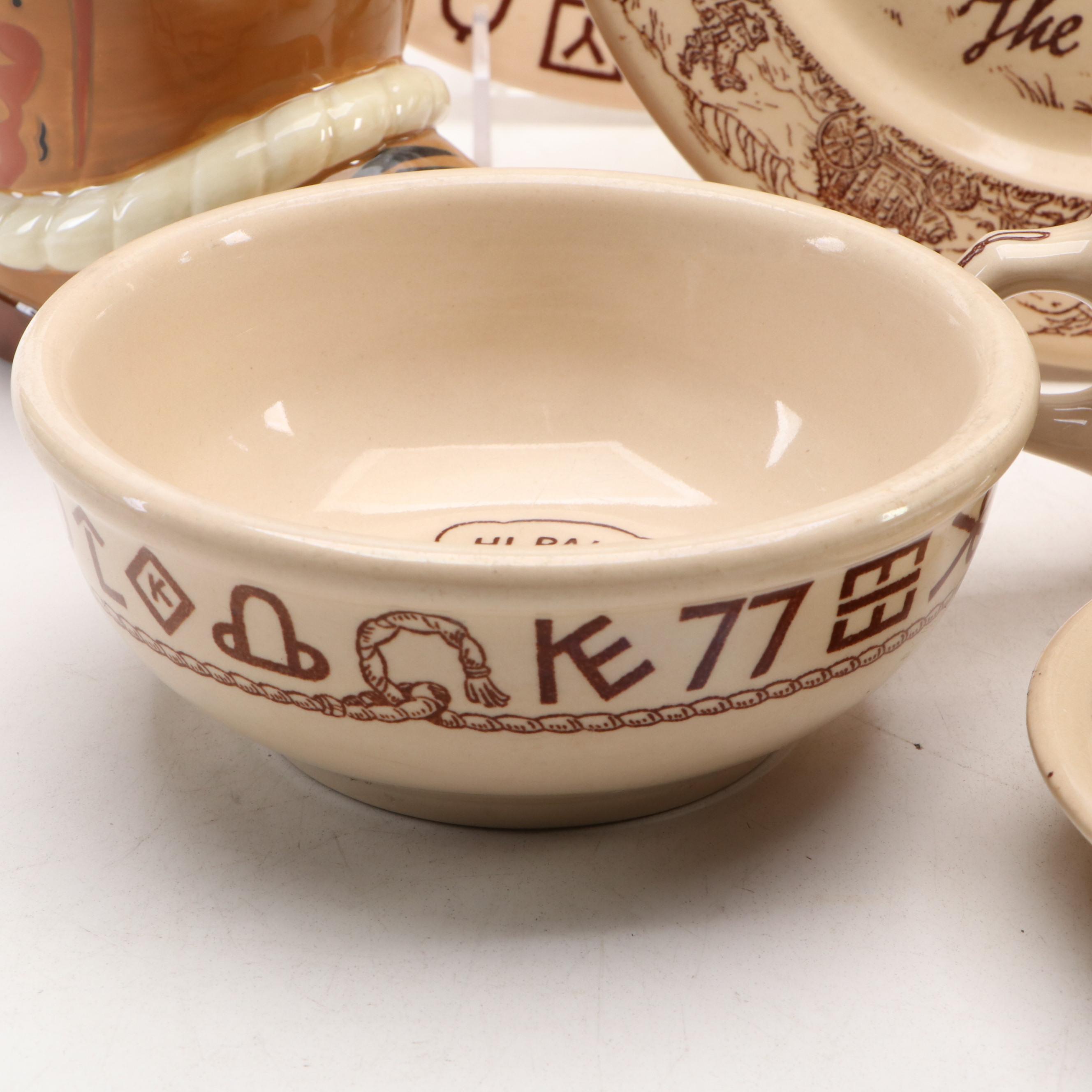 Wallace "Little Buckaroo" with Other Western-Themed Ceramic Dinnerware