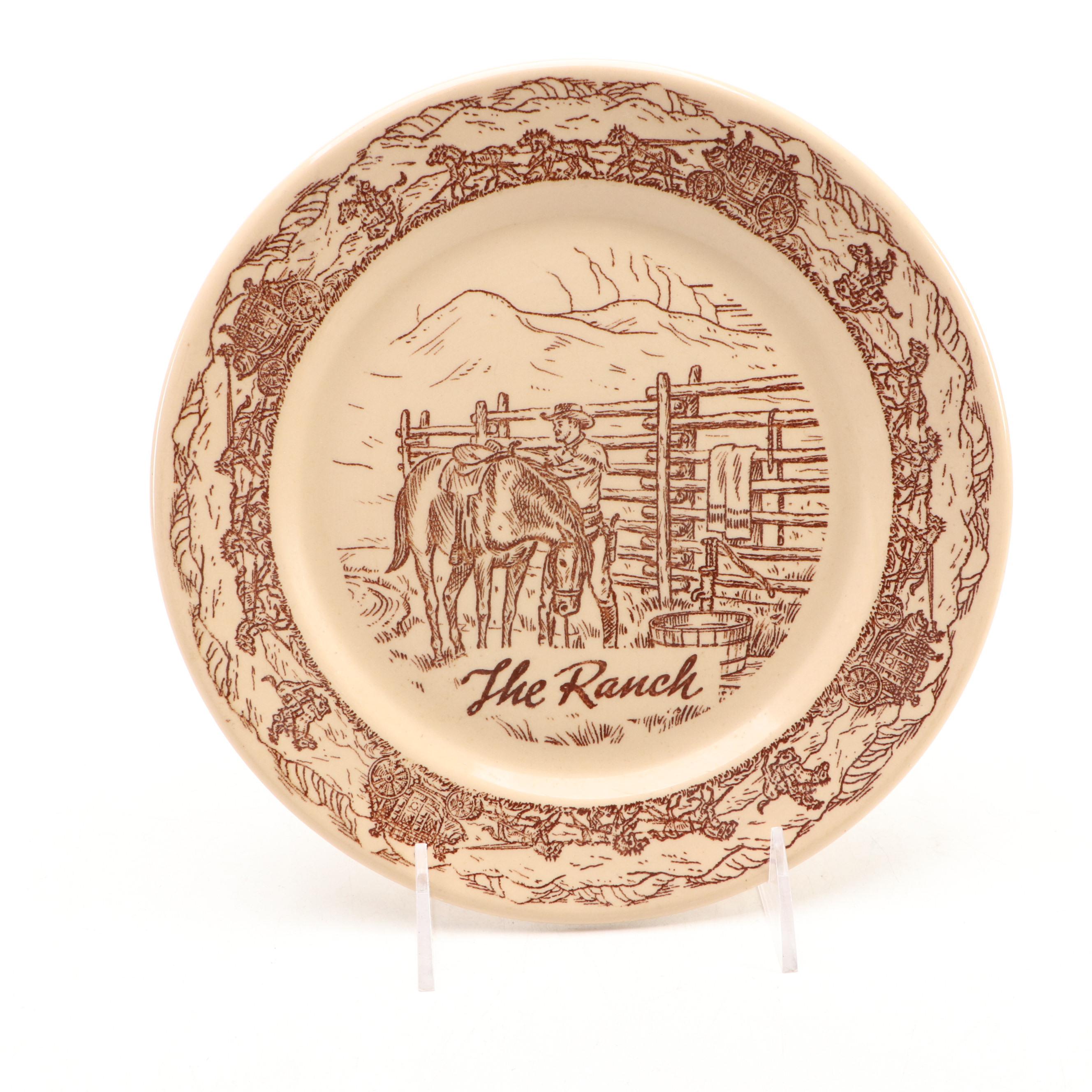Wallace "Little Buckaroo" with Other Western-Themed Ceramic Dinnerware