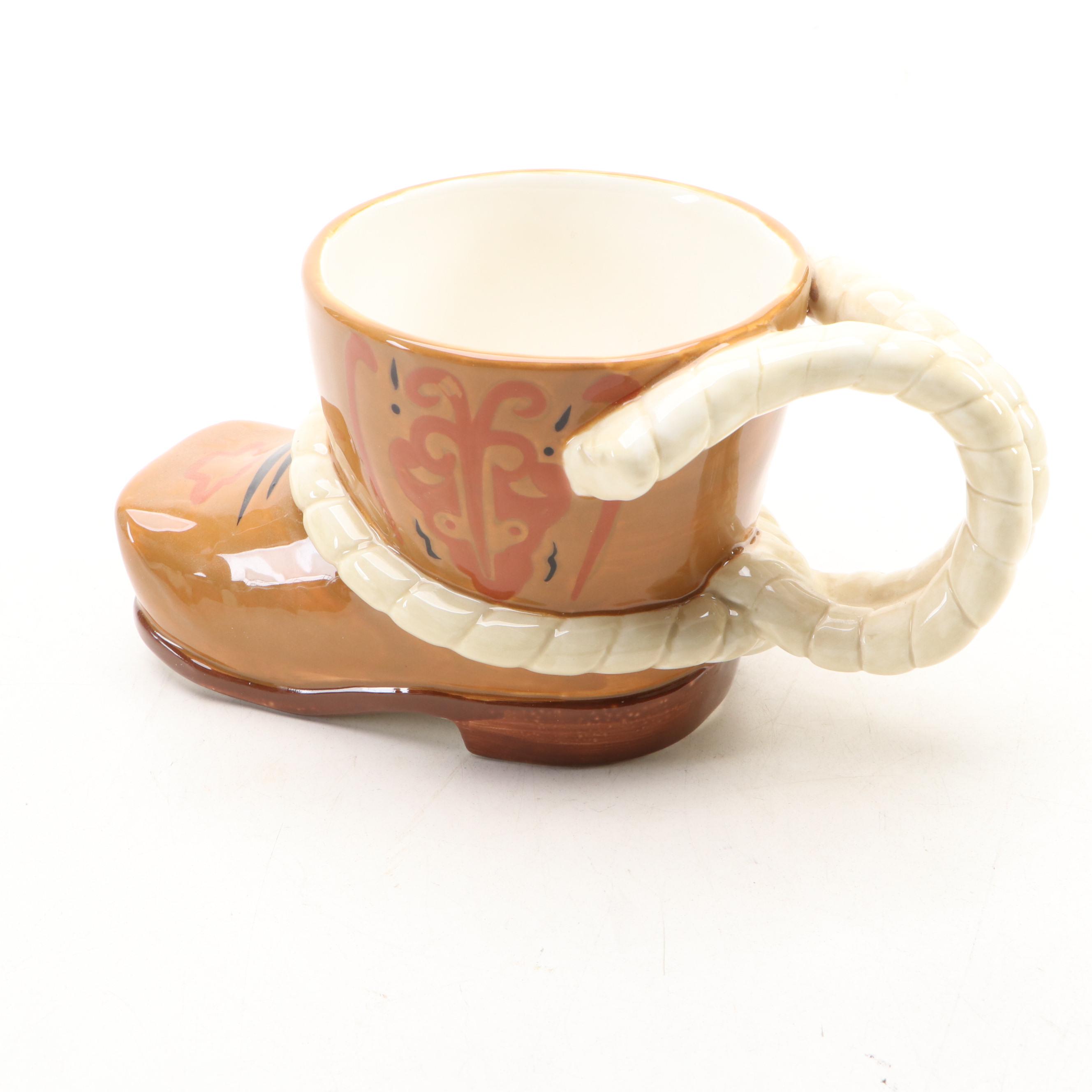 Wallace "Little Buckaroo" with Other Western-Themed Ceramic Dinnerware