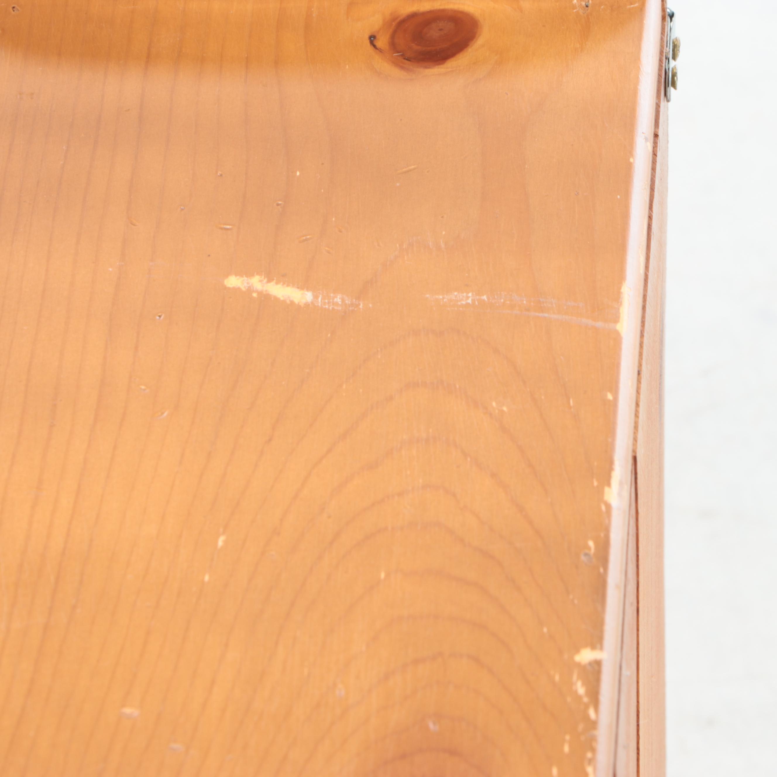 Pine Wall-Mount Corner Cabinet, 20th Century