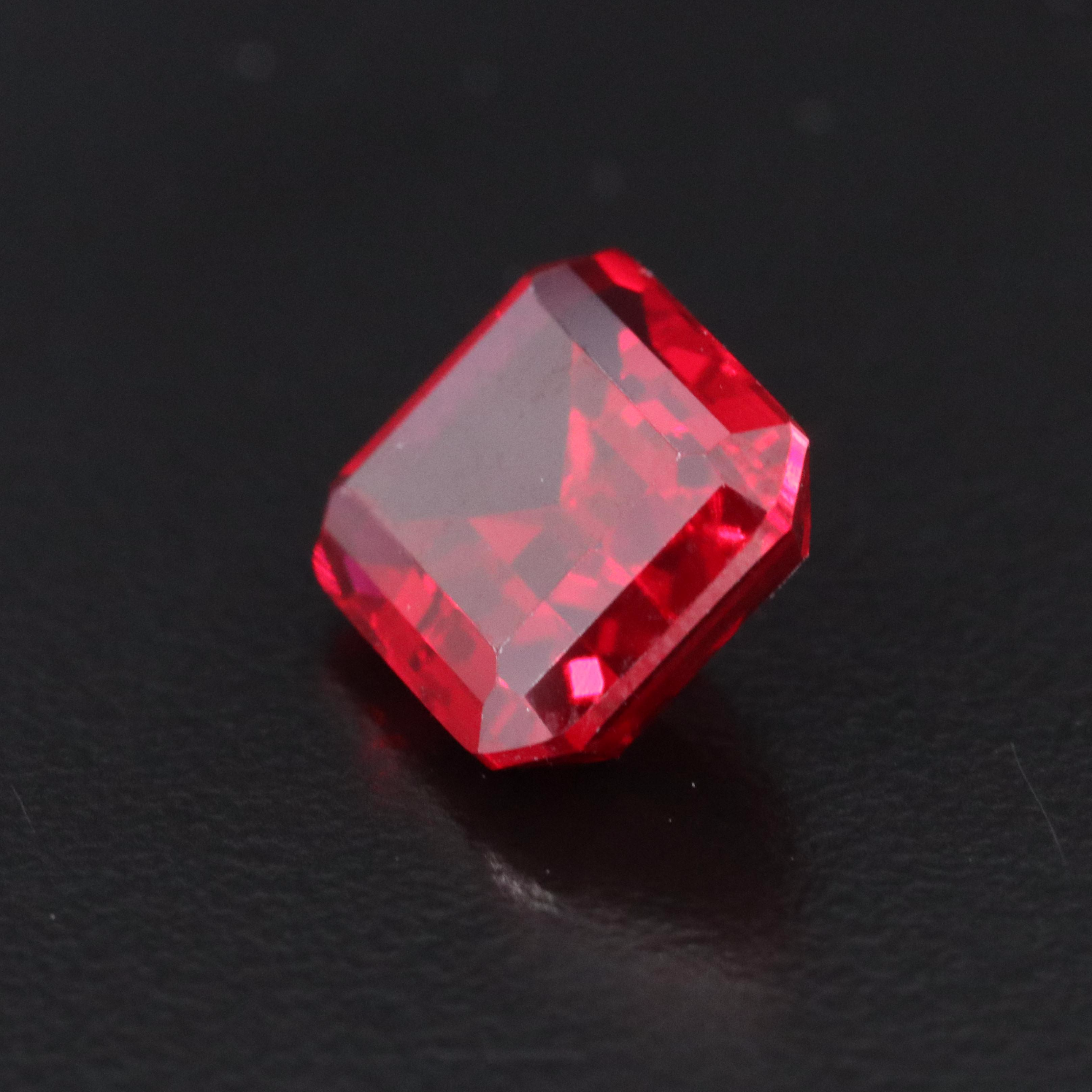 Loose 8.37 CT Lab Grown Ruby