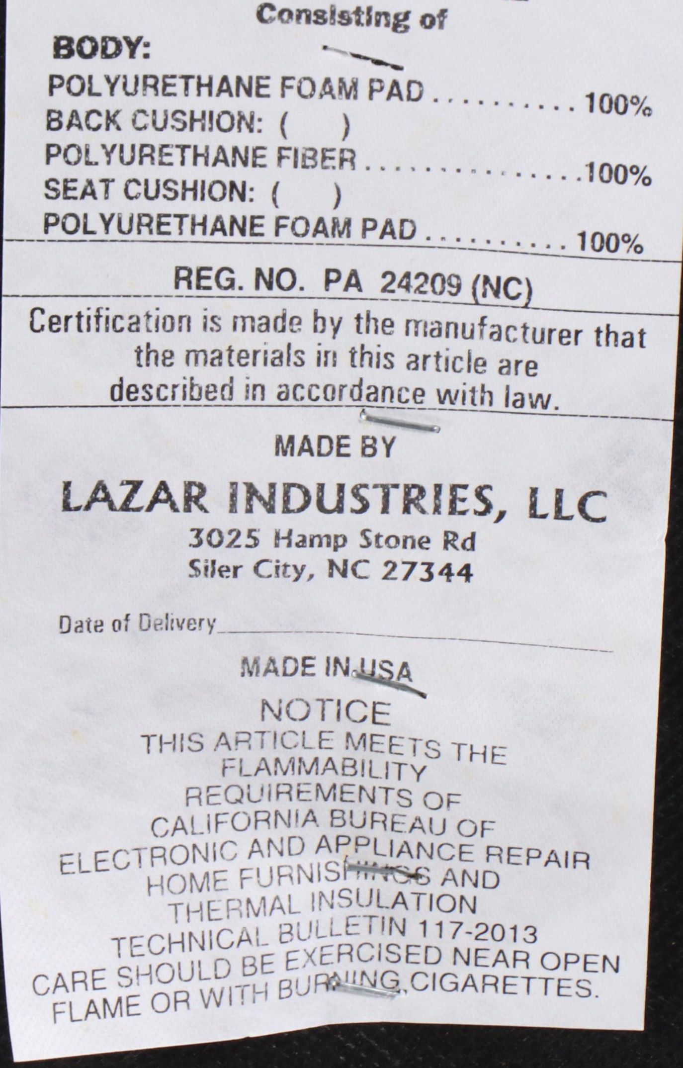 Lazar Industries Modern Green Faux Leather Sofa