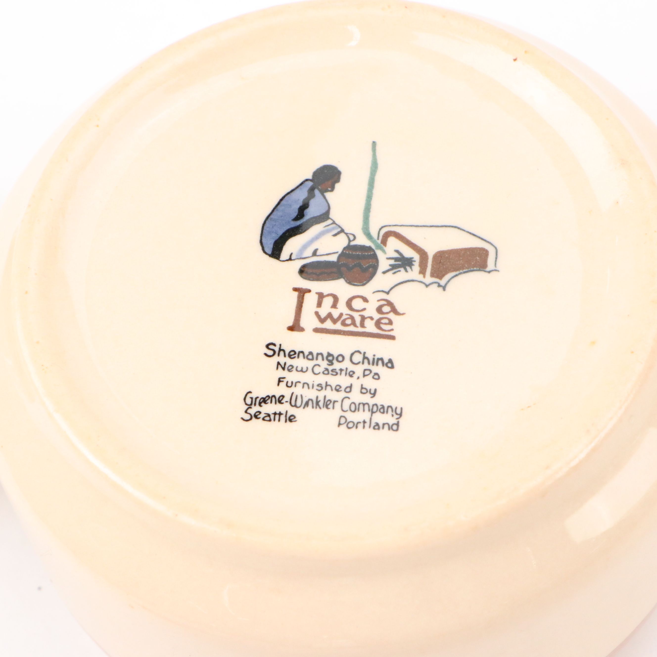 Wallace China with Other Vintage Beige and Souvenir Ceramic Tableware