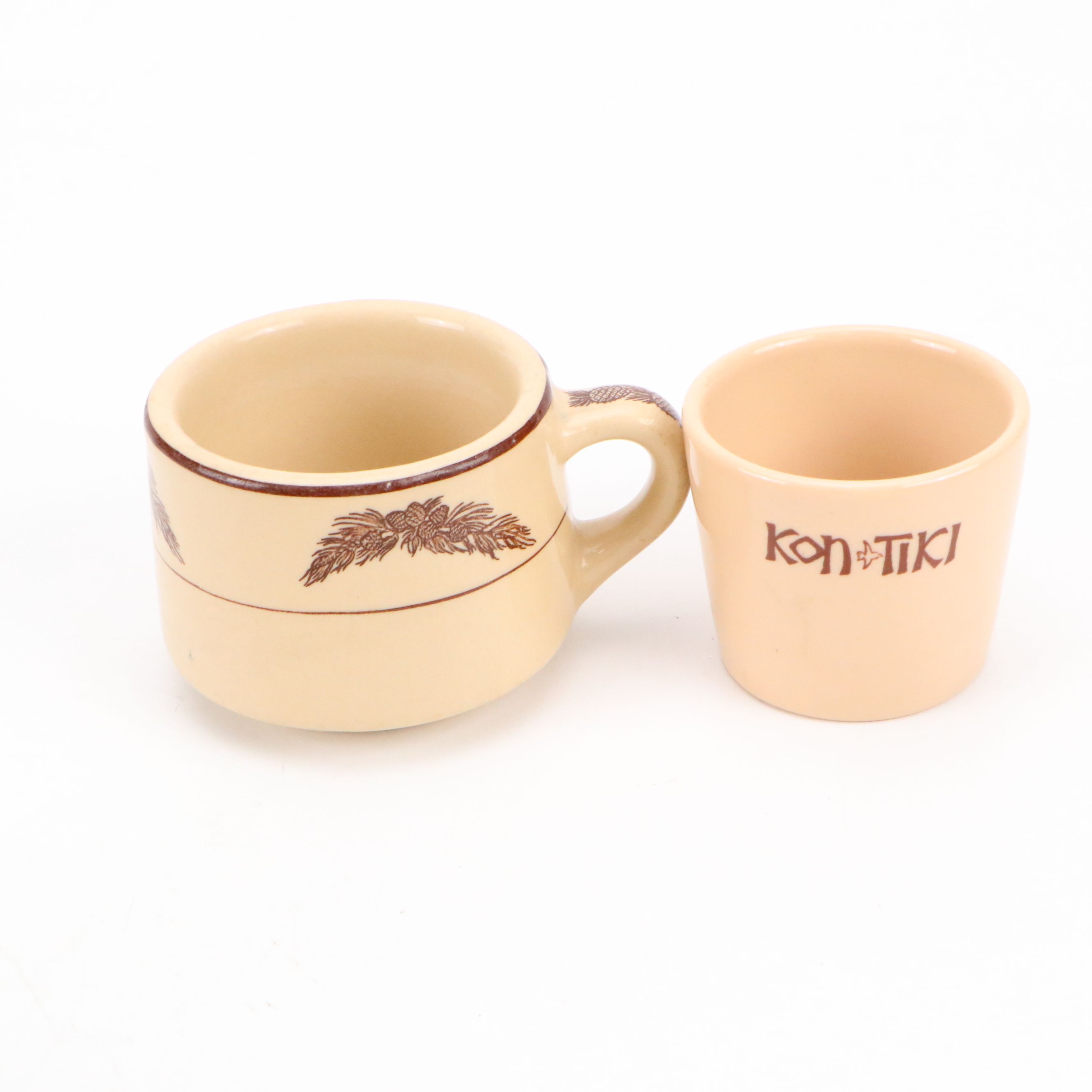 Wallace China with Other Vintage Beige and Souvenir Ceramic Tableware