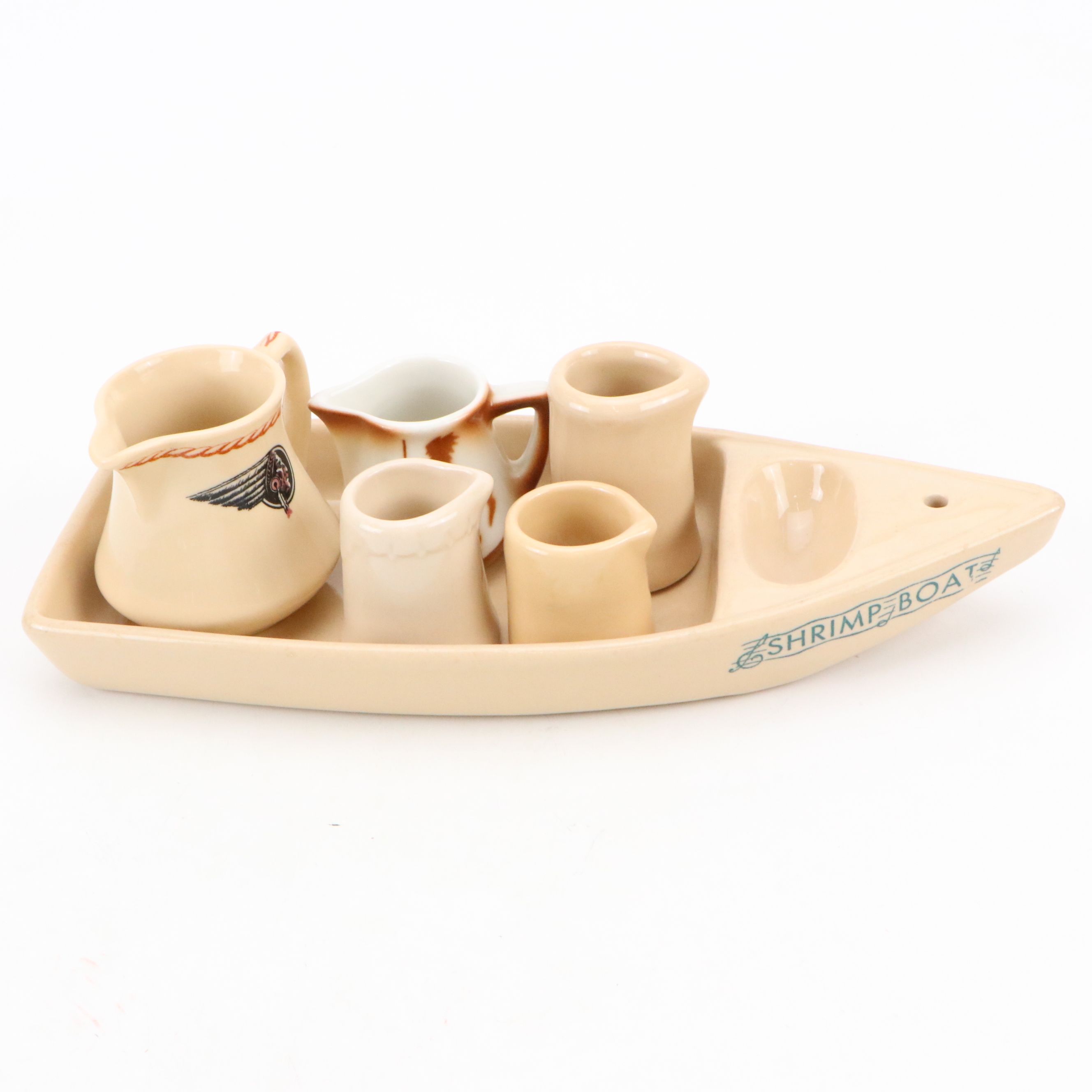 Wallace China with Other Vintage Beige and Souvenir Ceramic Tableware