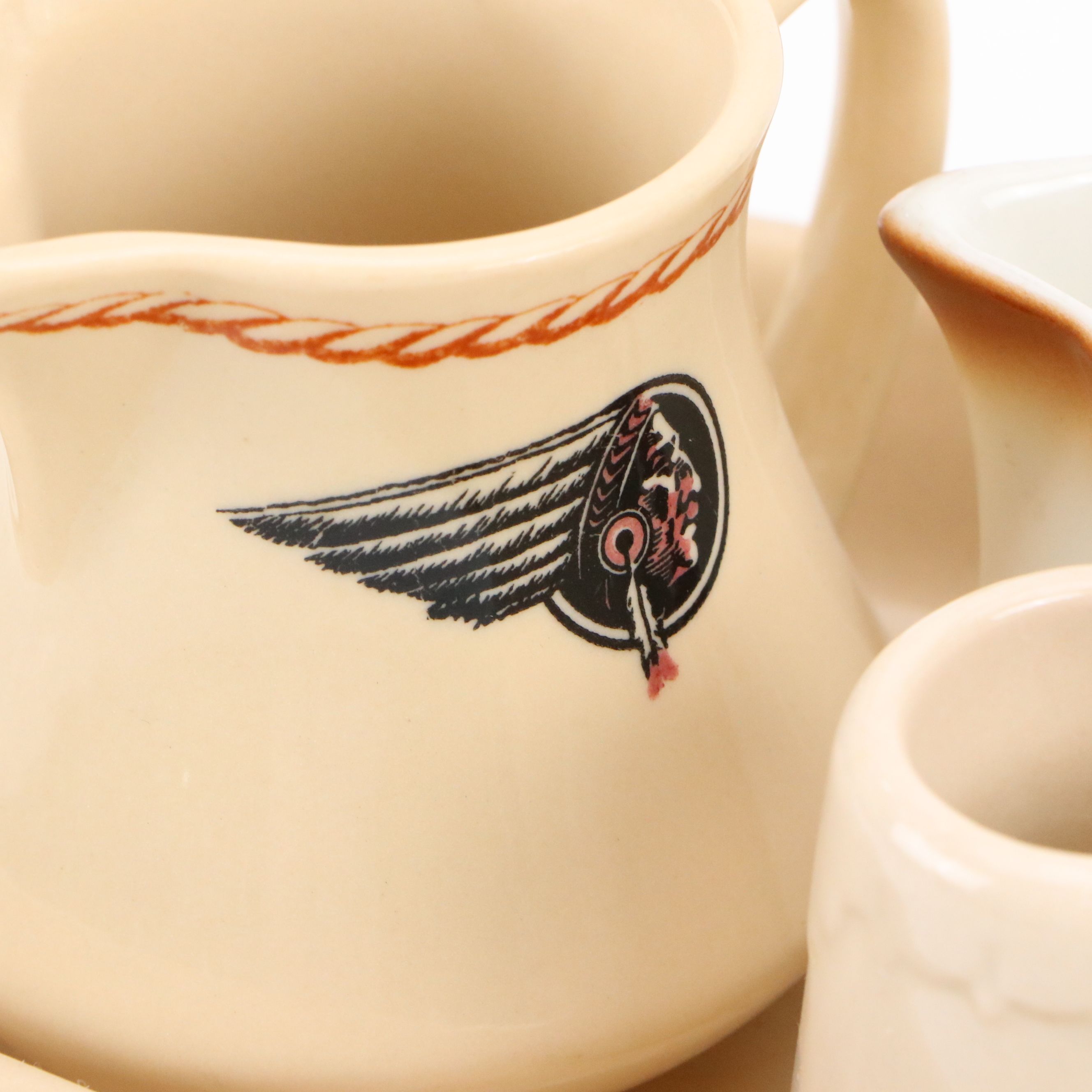 Wallace China with Other Vintage Beige and Souvenir Ceramic Tableware