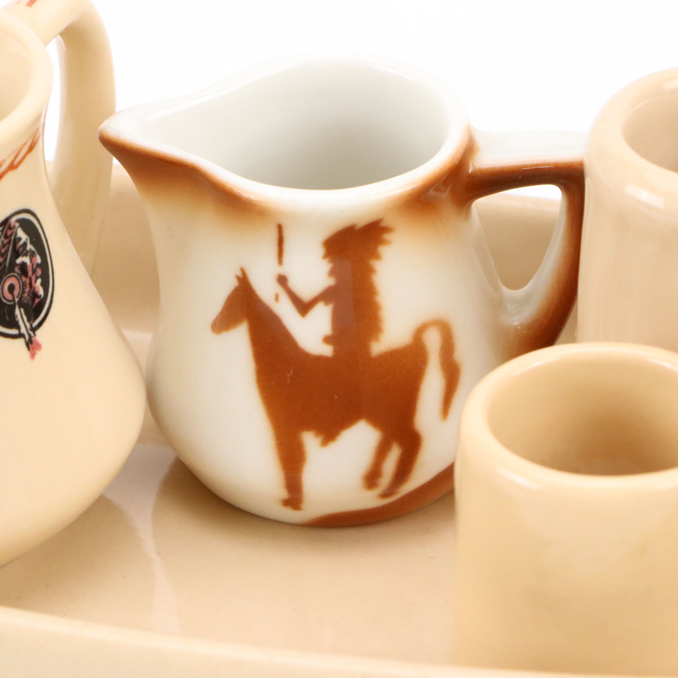 Wallace China with Other Vintage Beige and Souvenir Ceramic Tableware