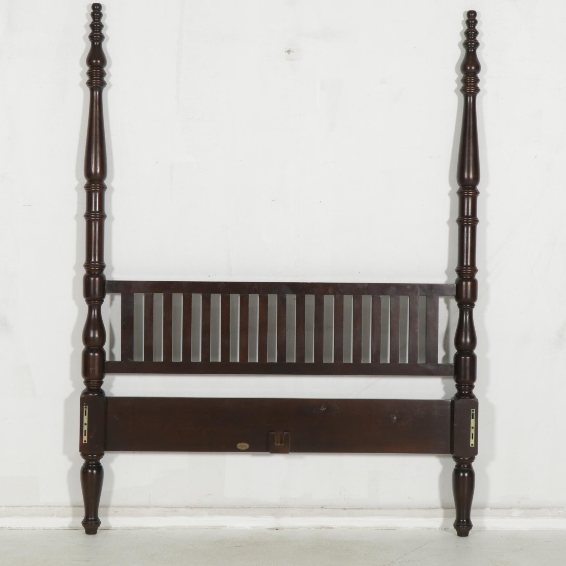 Arhaus Furniture Four-Poster Walnut Bed