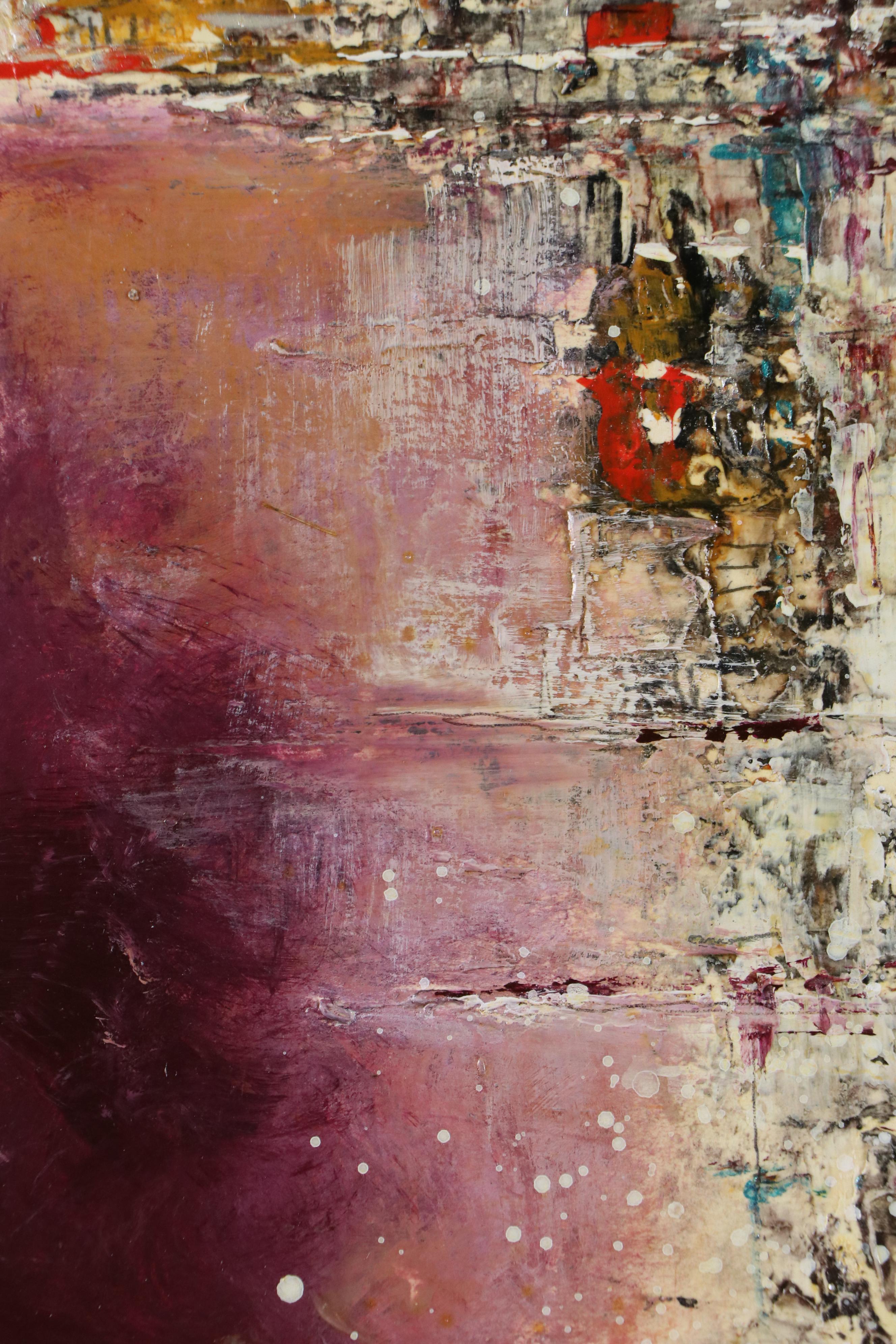 Dennis Levine Abstract Mixed Media Painting