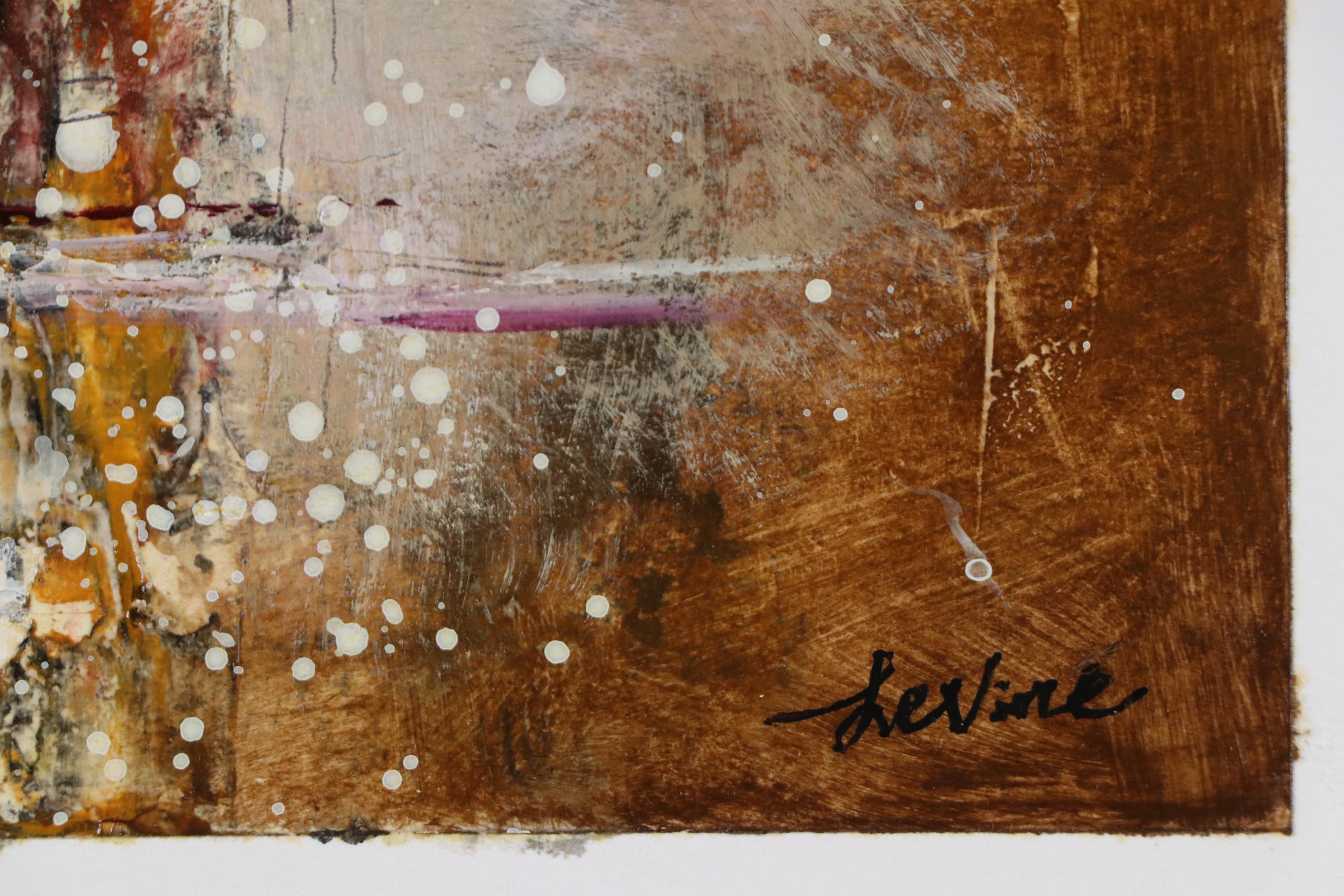 Dennis Levine Abstract Mixed Media Painting