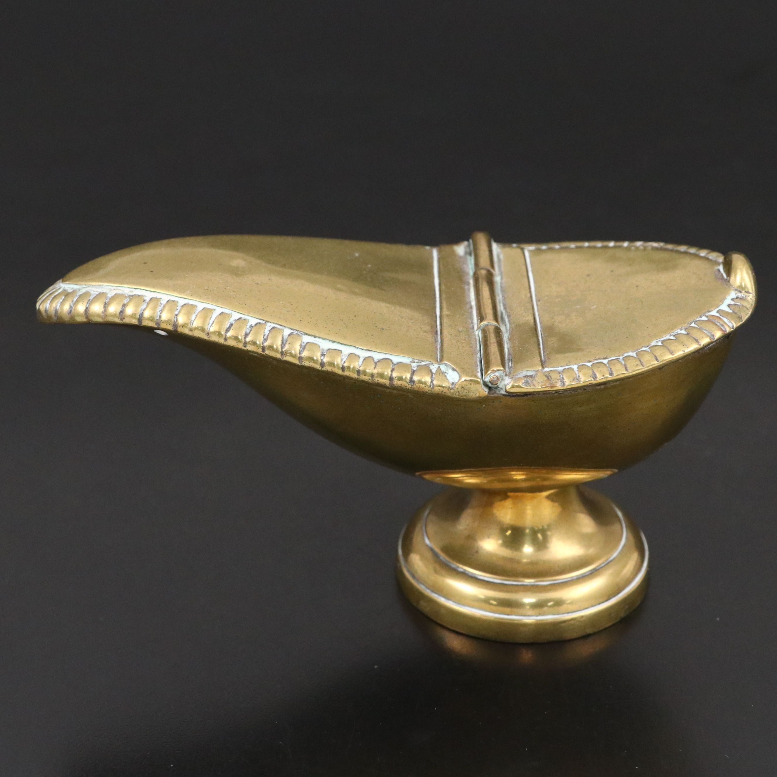 French Brass Church Shuttle Censer, 18th/19th Century