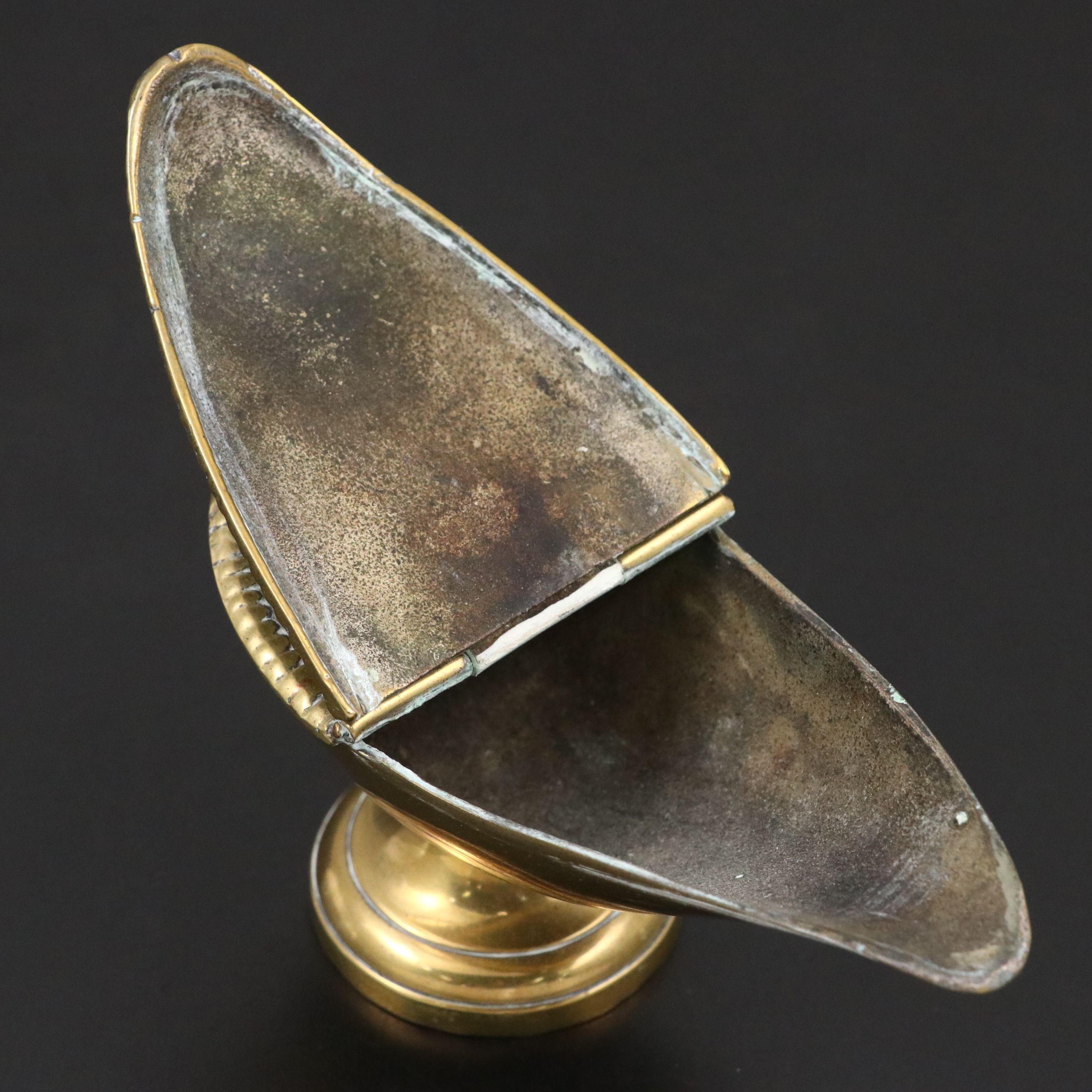 French Brass Church Shuttle Censer, 18th/19th Century