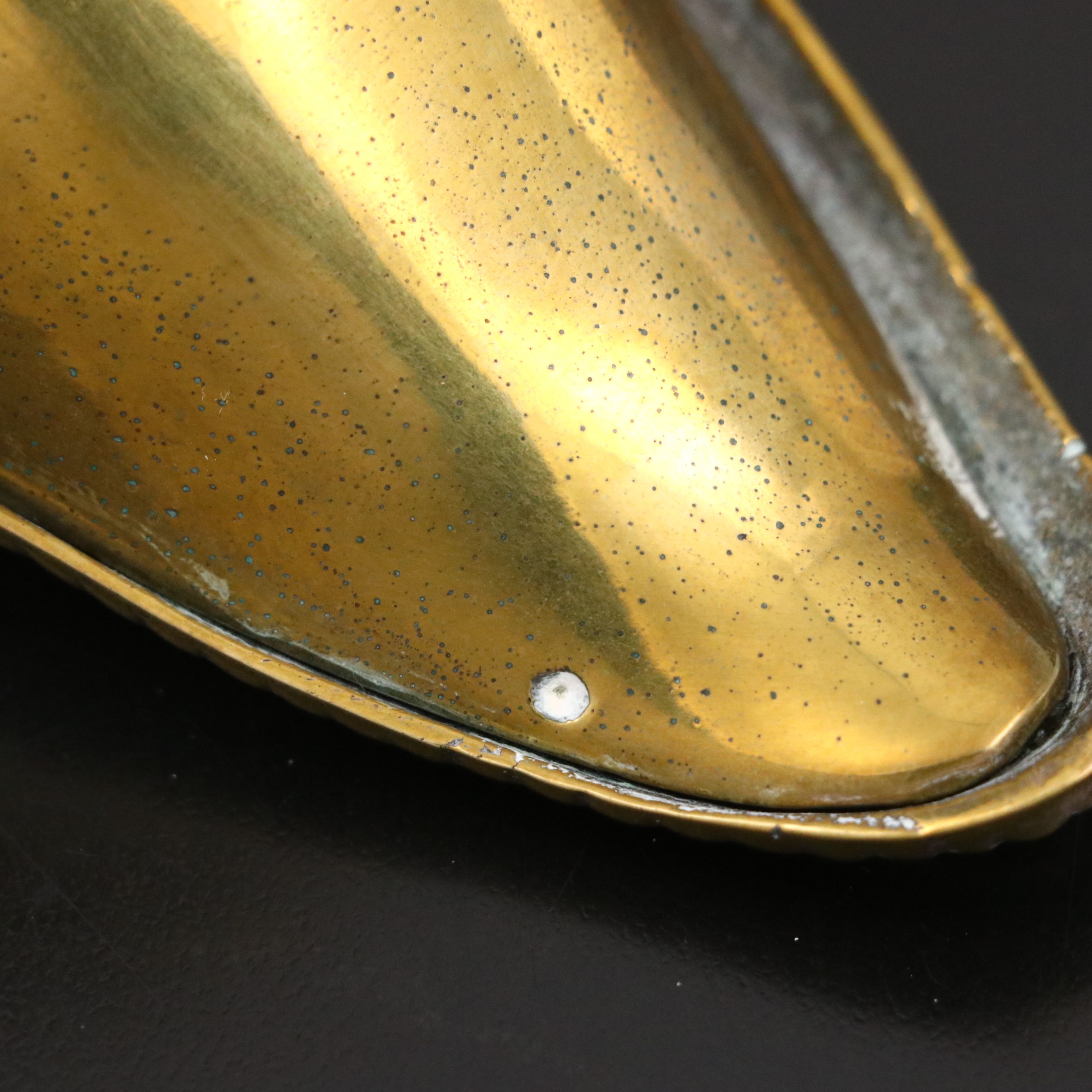 French Brass Church Shuttle Censer, 18th/19th Century