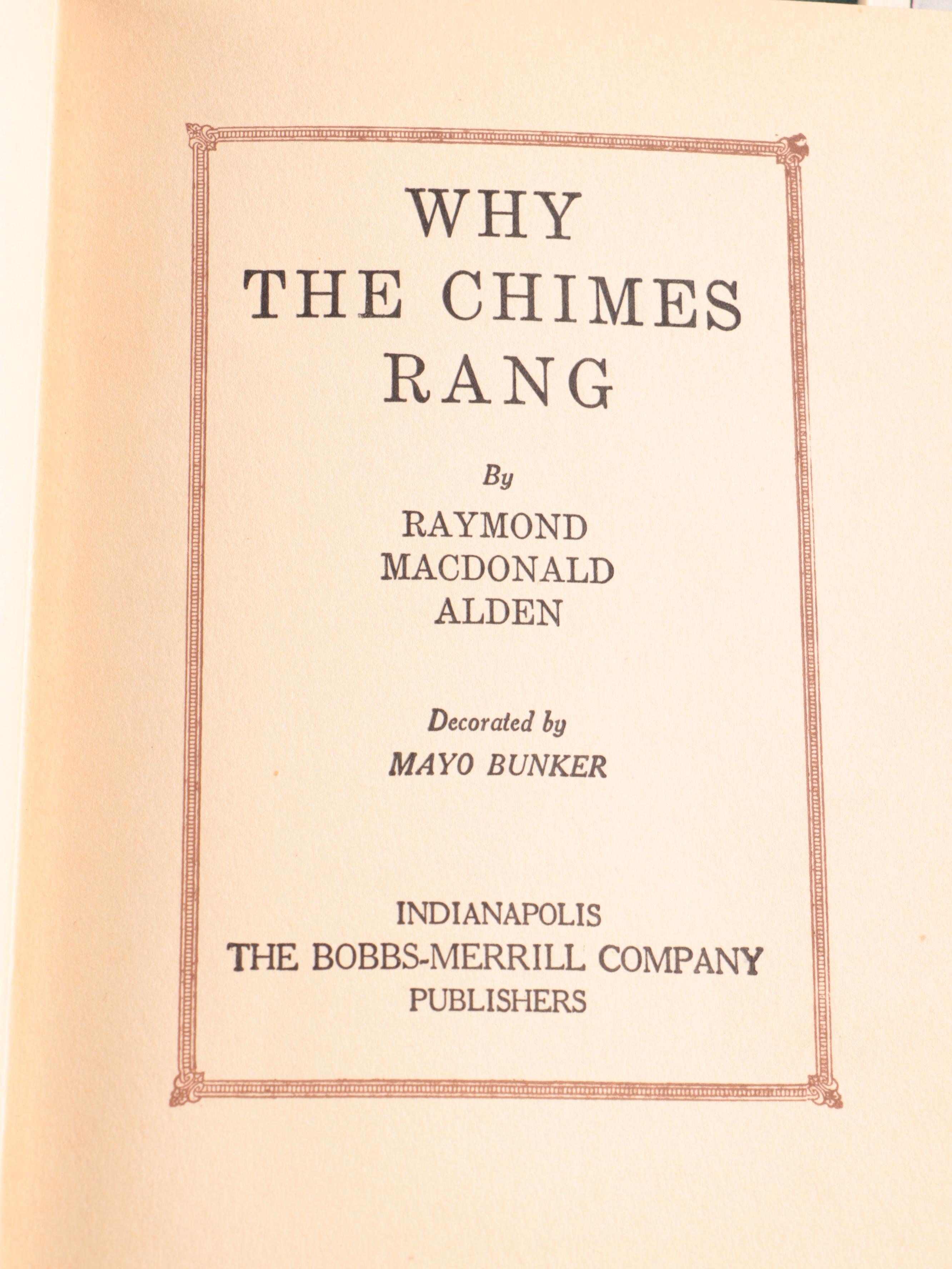 "Why the Chimes Rang" and More Vintage Children's Books and Poems