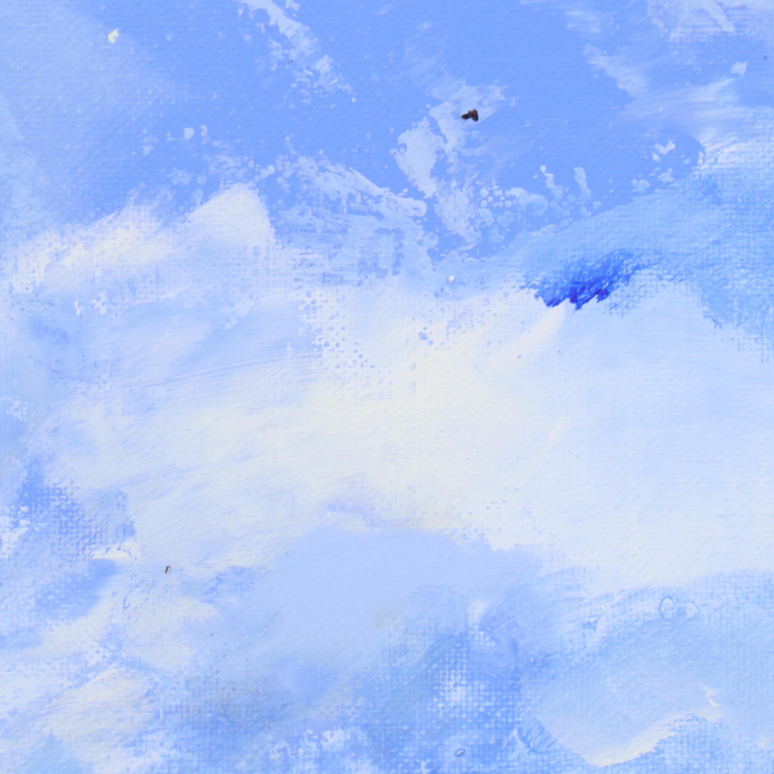 Milagros Pongo Stylized Landscape Mixed Media Painting "The Island," 2024