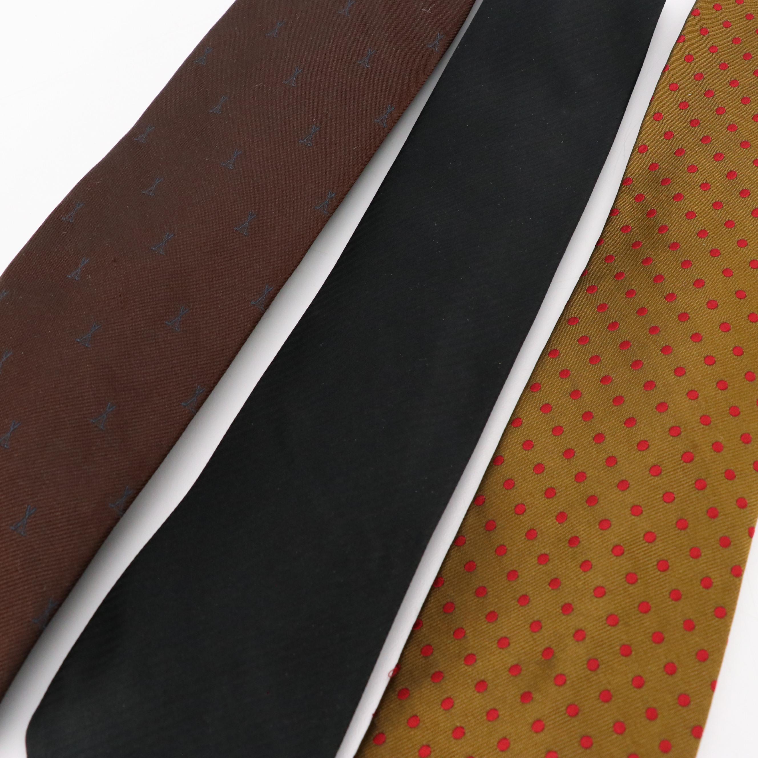 Vintage Patterned Neckties Featuring Polo by Ralph Lauren, Brooks Brothers, More