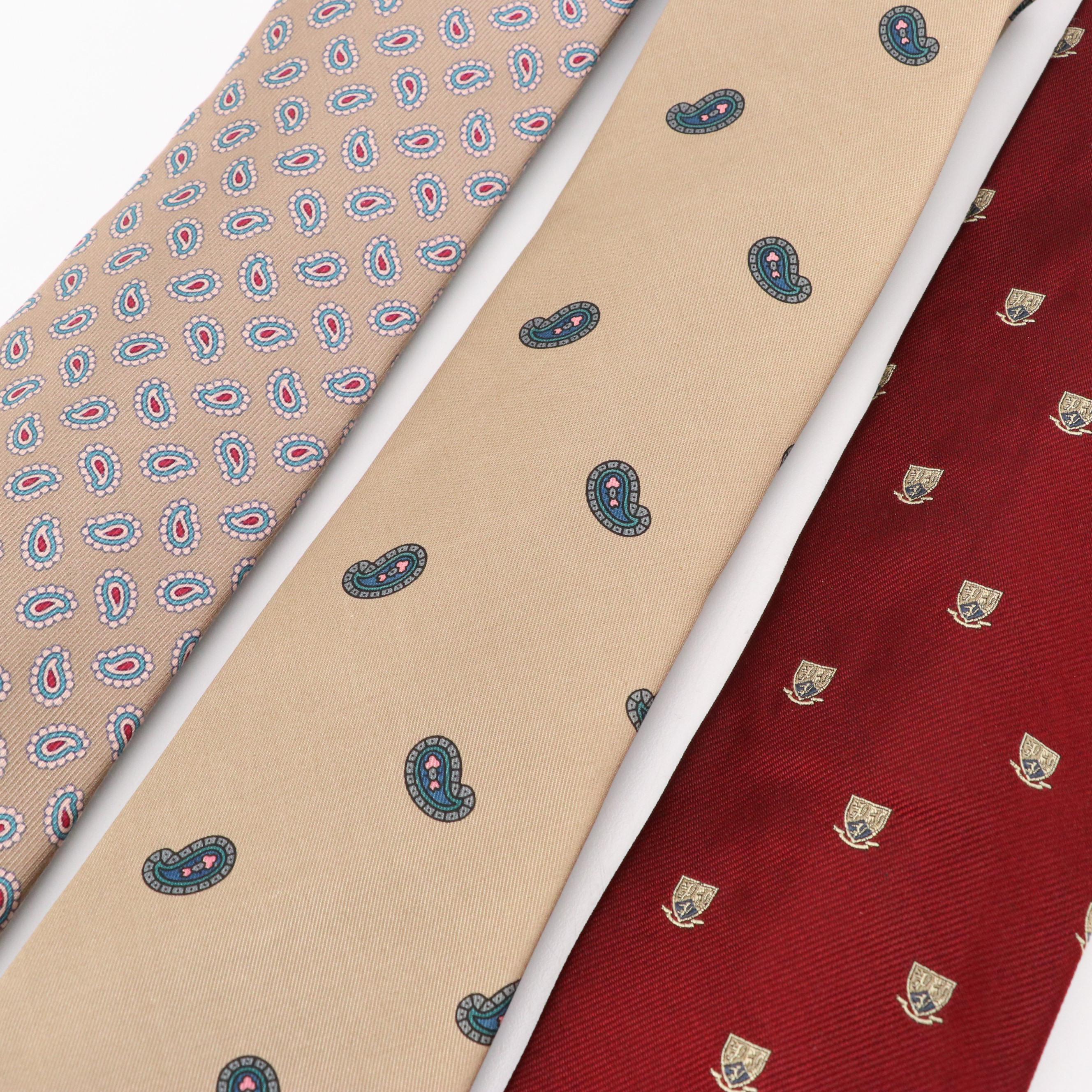Vintage Patterned Neckties Featuring Polo by Ralph Lauren, Brooks Brothers, More