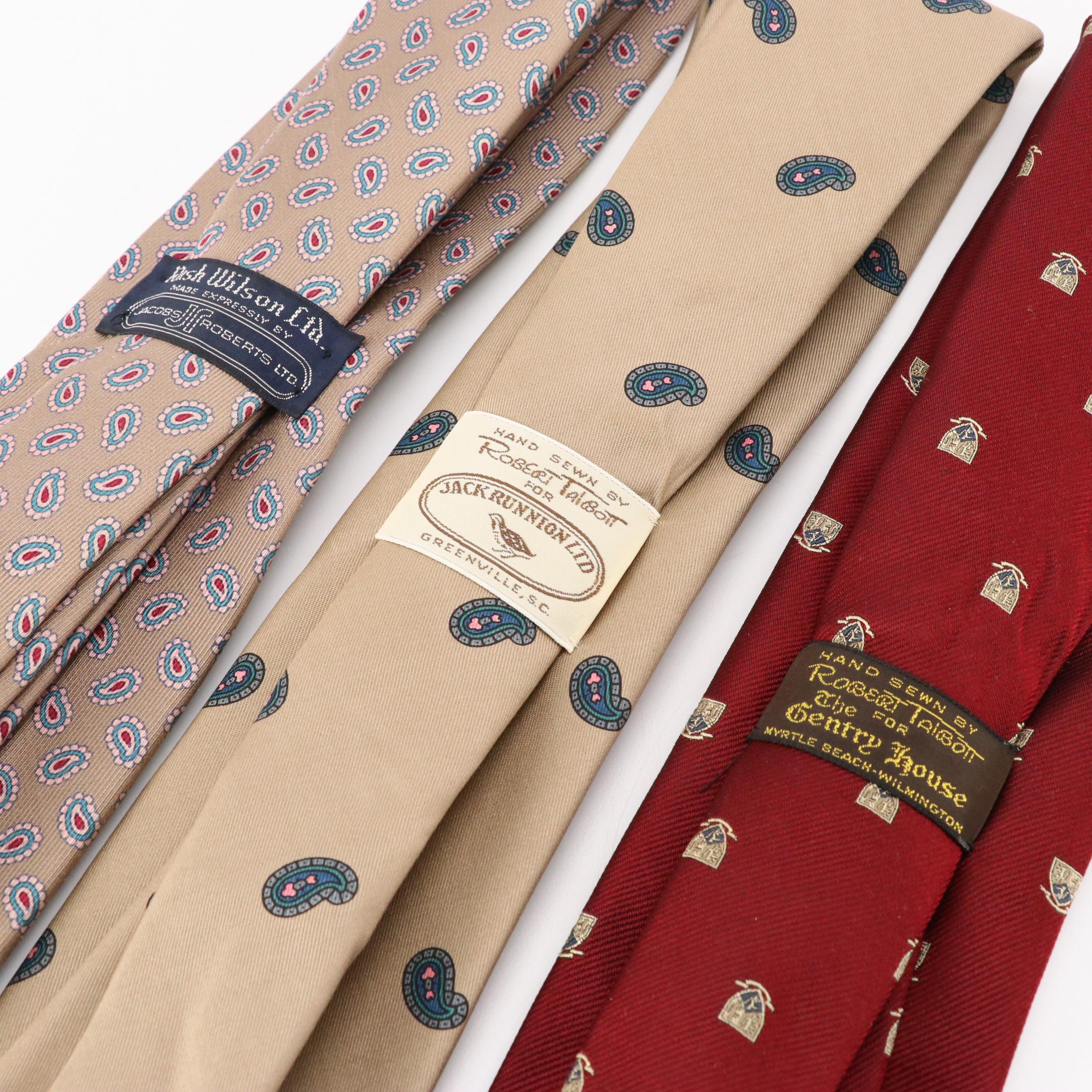 Vintage Patterned Neckties Featuring Polo by Ralph Lauren, Brooks Brothers, More