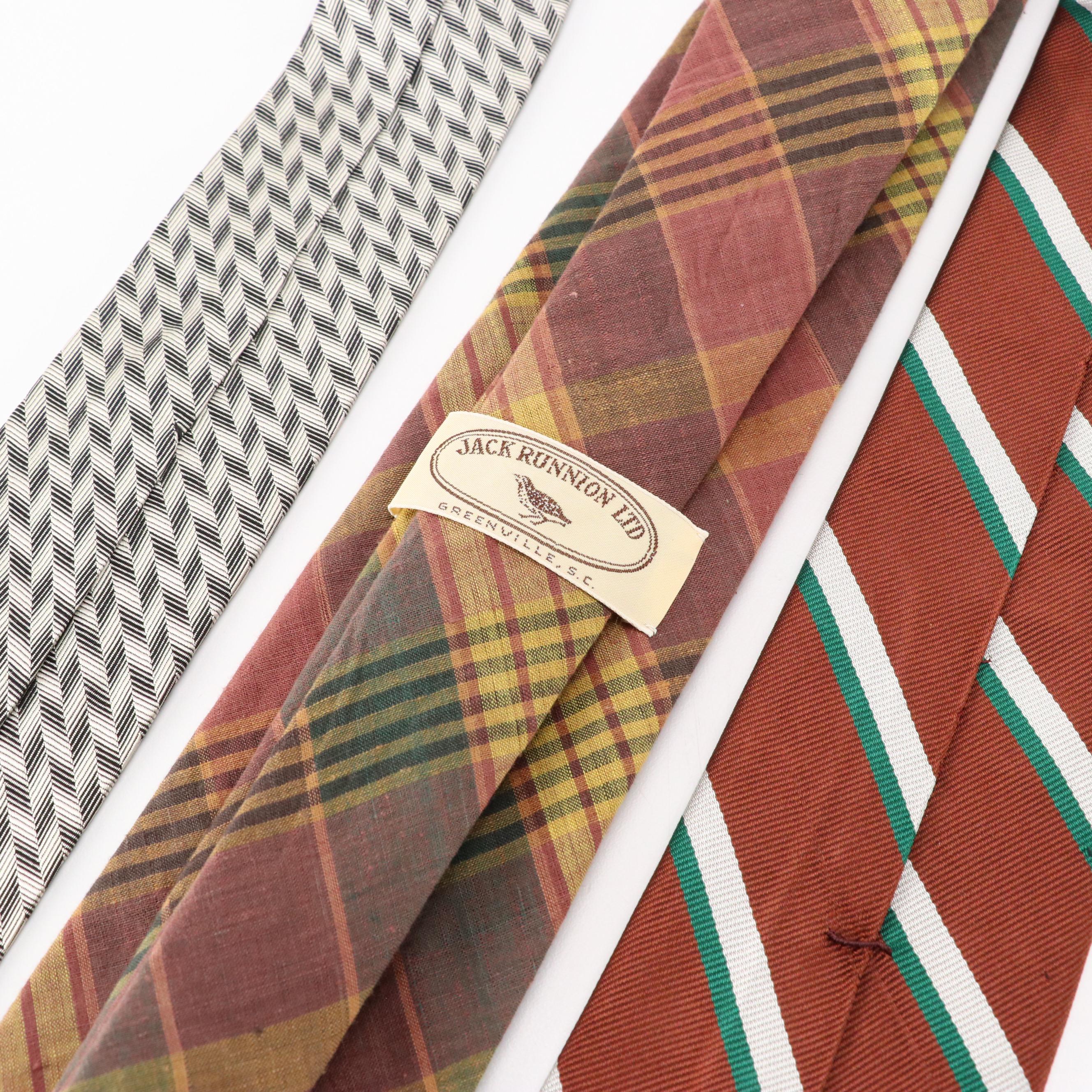 Vintage Patterned Neckties Featuring Polo by Ralph Lauren, Brooks Brothers, More