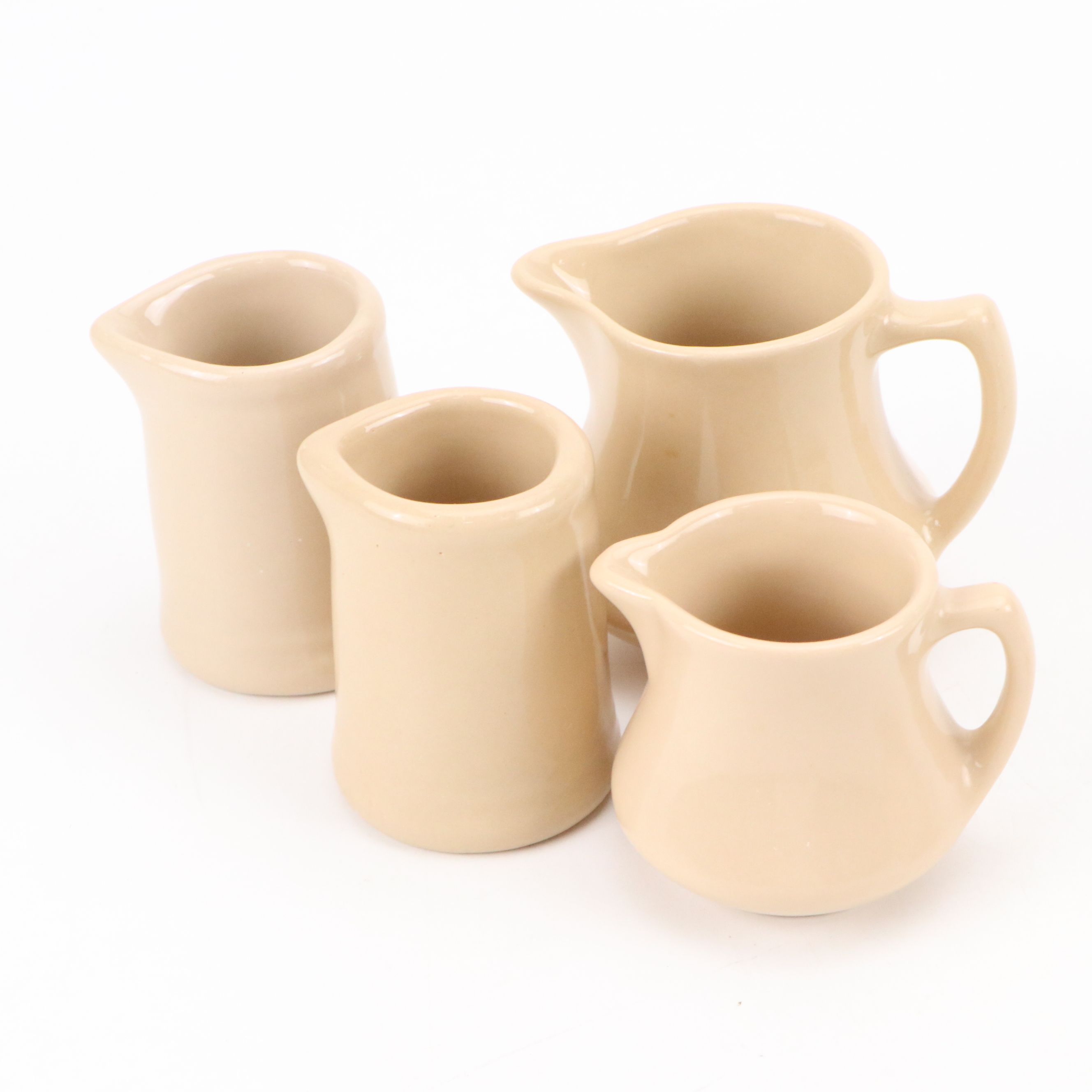 Kon Tiki Teapot and Tepco Mugs with Other Beige Vintage Ceramic Tableware