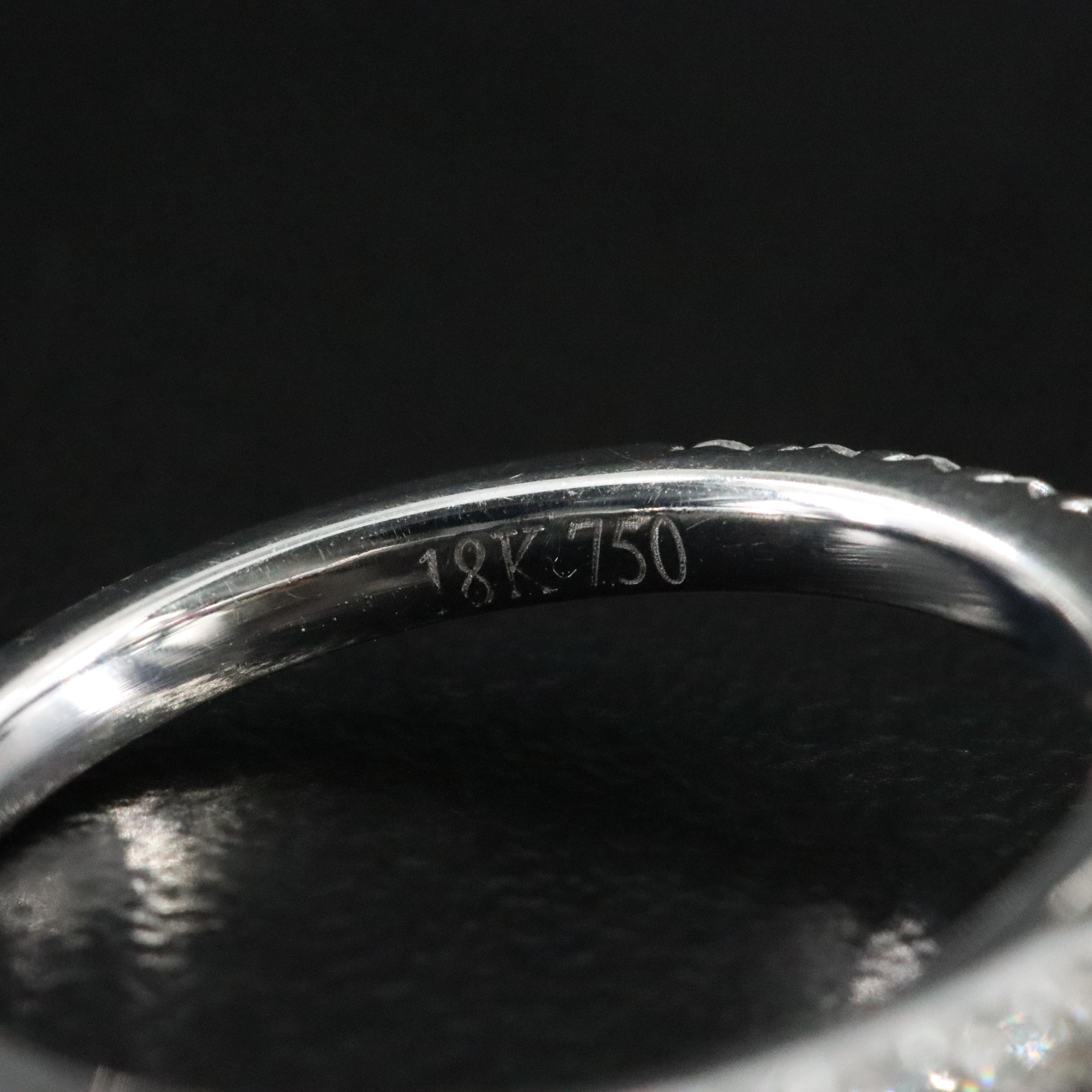 18K 0.24 CTW Diamond Semi Mount Ring