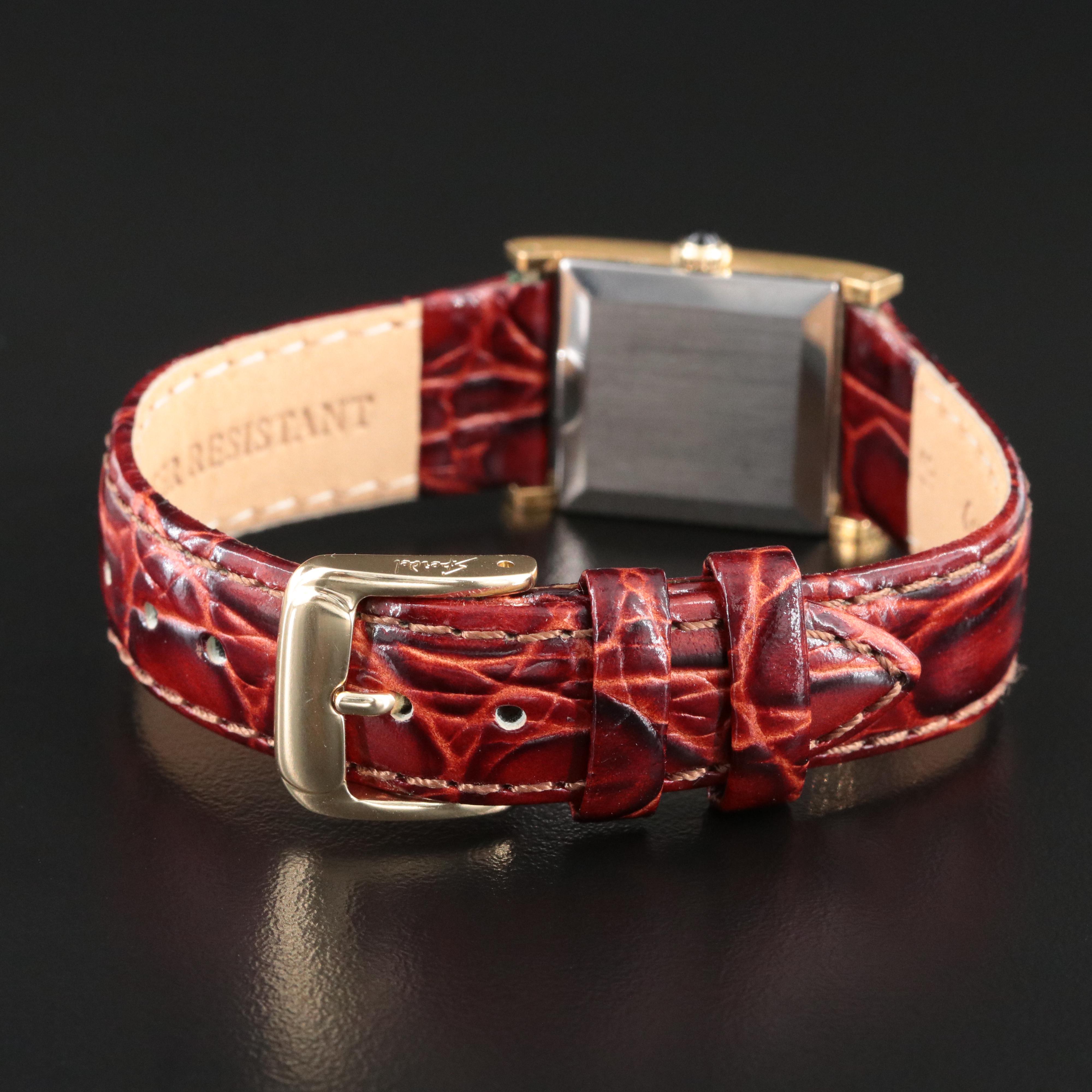 Juvenia Tank 1178 Swiss Stem Wind Dress Watch