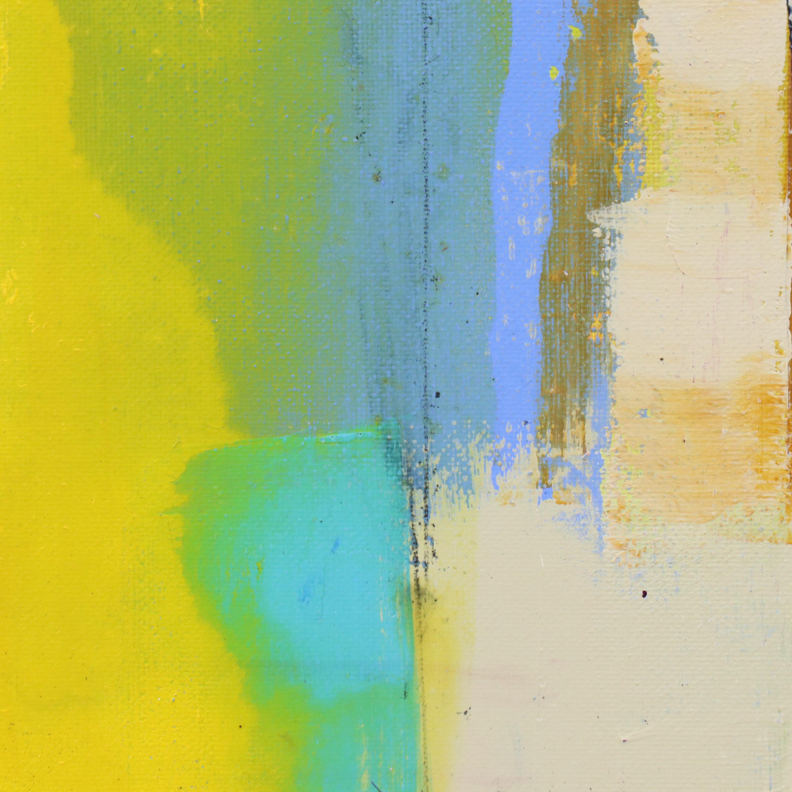 Milagros Pongo Abstract Mixed Media Painting "Riddle," 21st Century