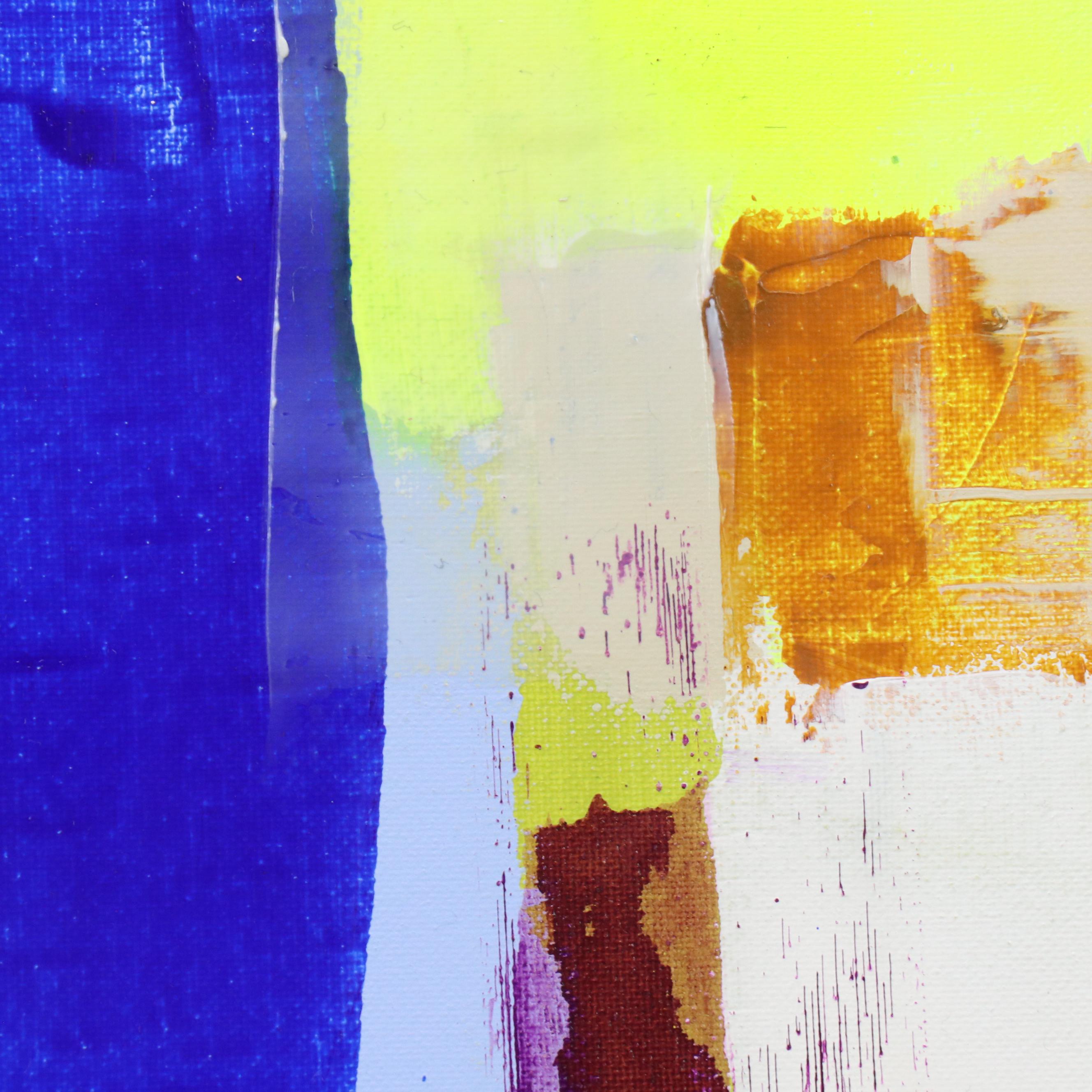 Milagros Pongo Abstract Mixed Media Painting "Riddle," 21st Century