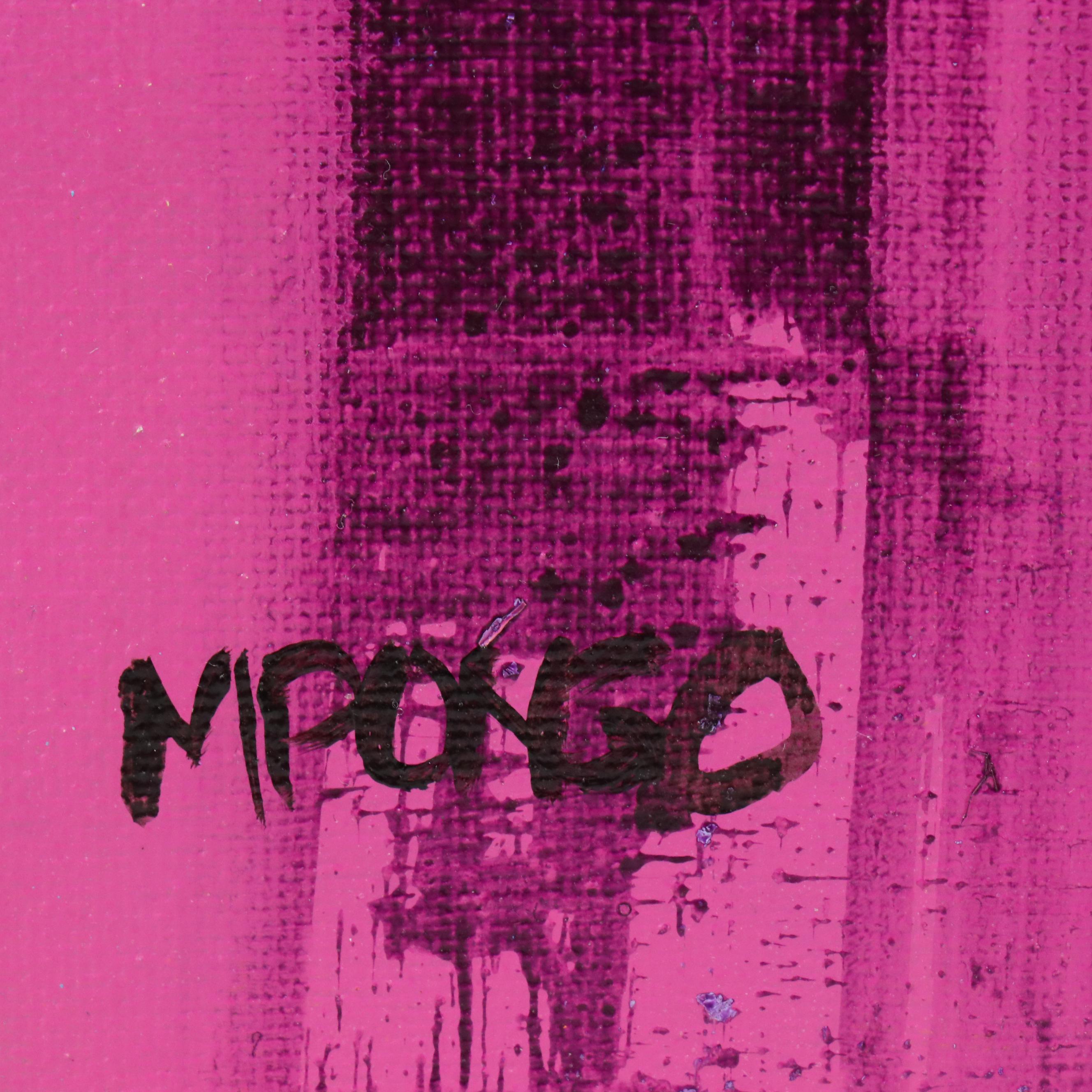 Milagros Pongo Abstract Mixed Media Painting "Riddle," 21st Century