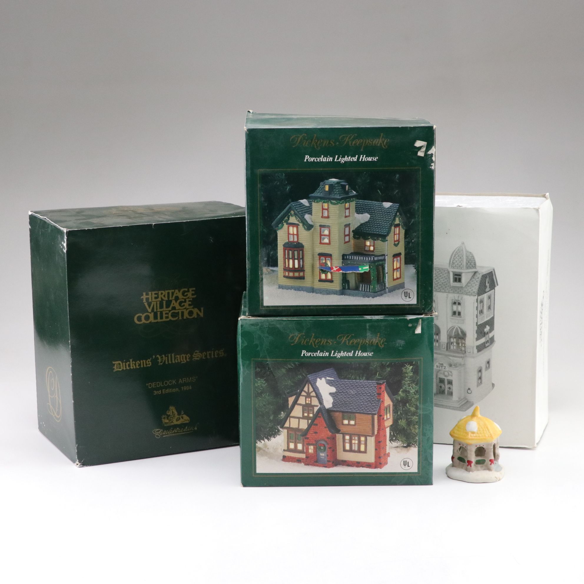 Department 56 "Dedlock Arms" and Other Christmas Village Decor