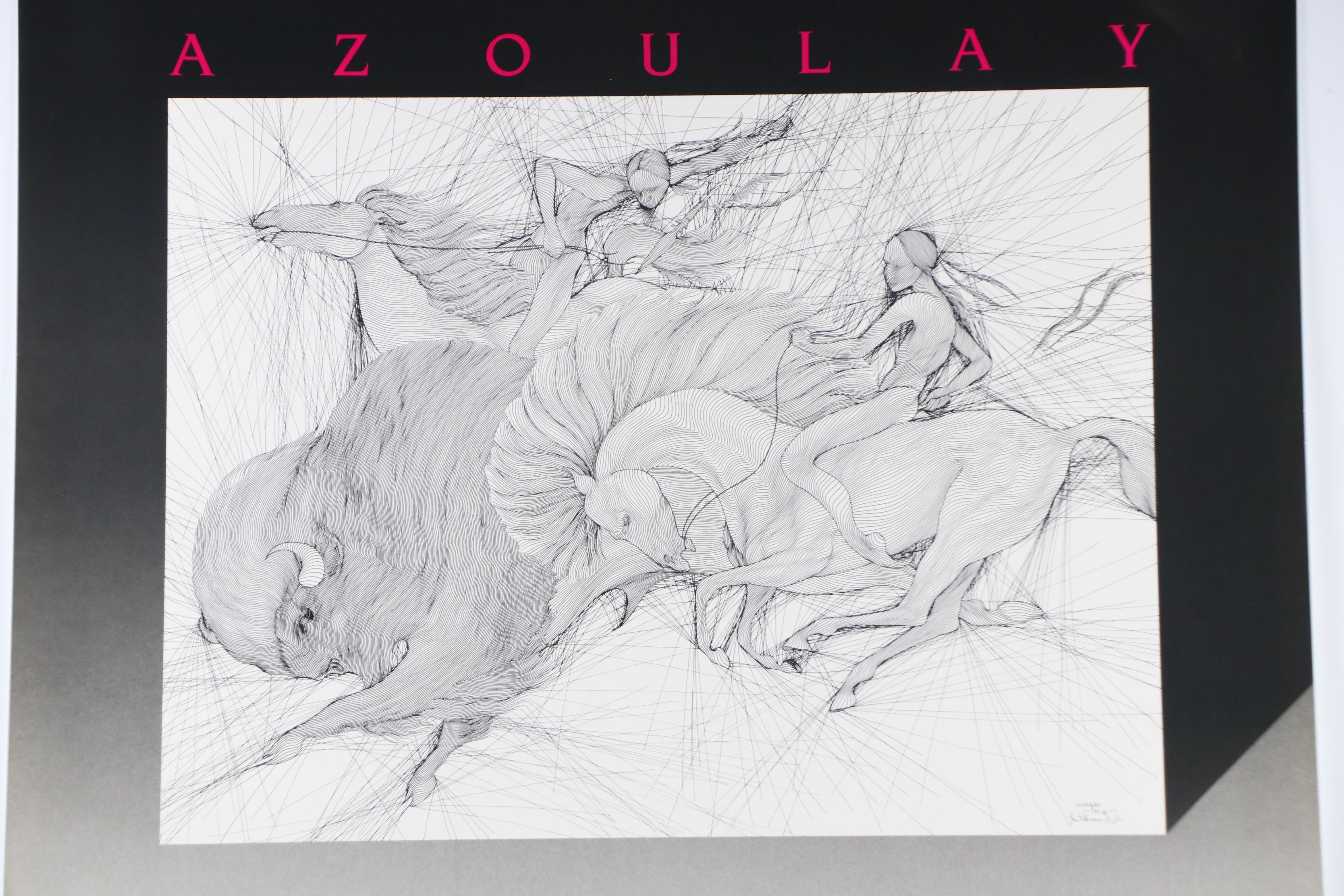 Guillaume Azoulay Signed 1986 Art Expo Poster "Twilight"