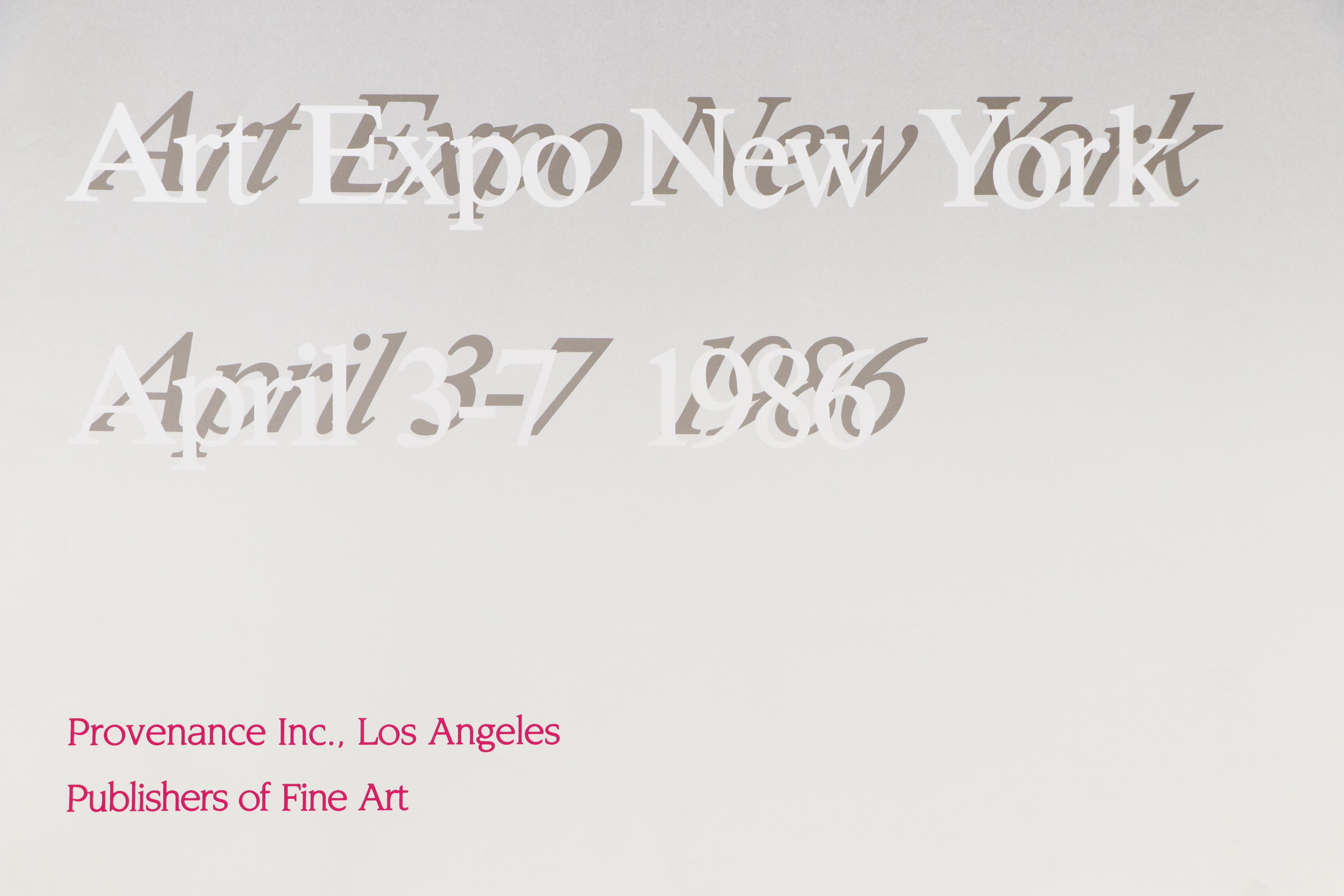 Guillaume Azoulay Signed 1986 Art Expo Poster "Twilight"