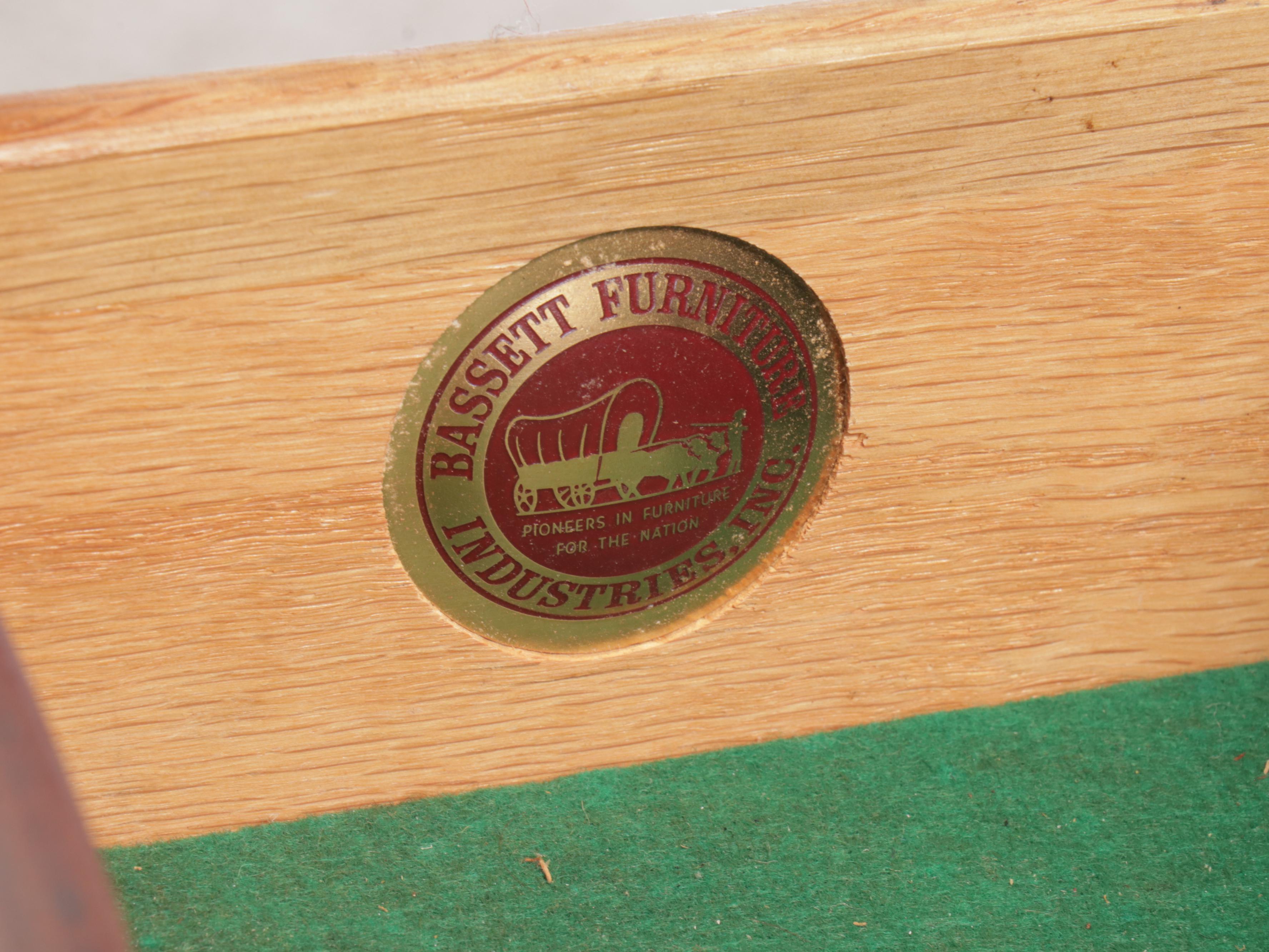 Bassett Furniture "Old Shirley" Mahogany Four-Drawer Chest, Mid-20th Century