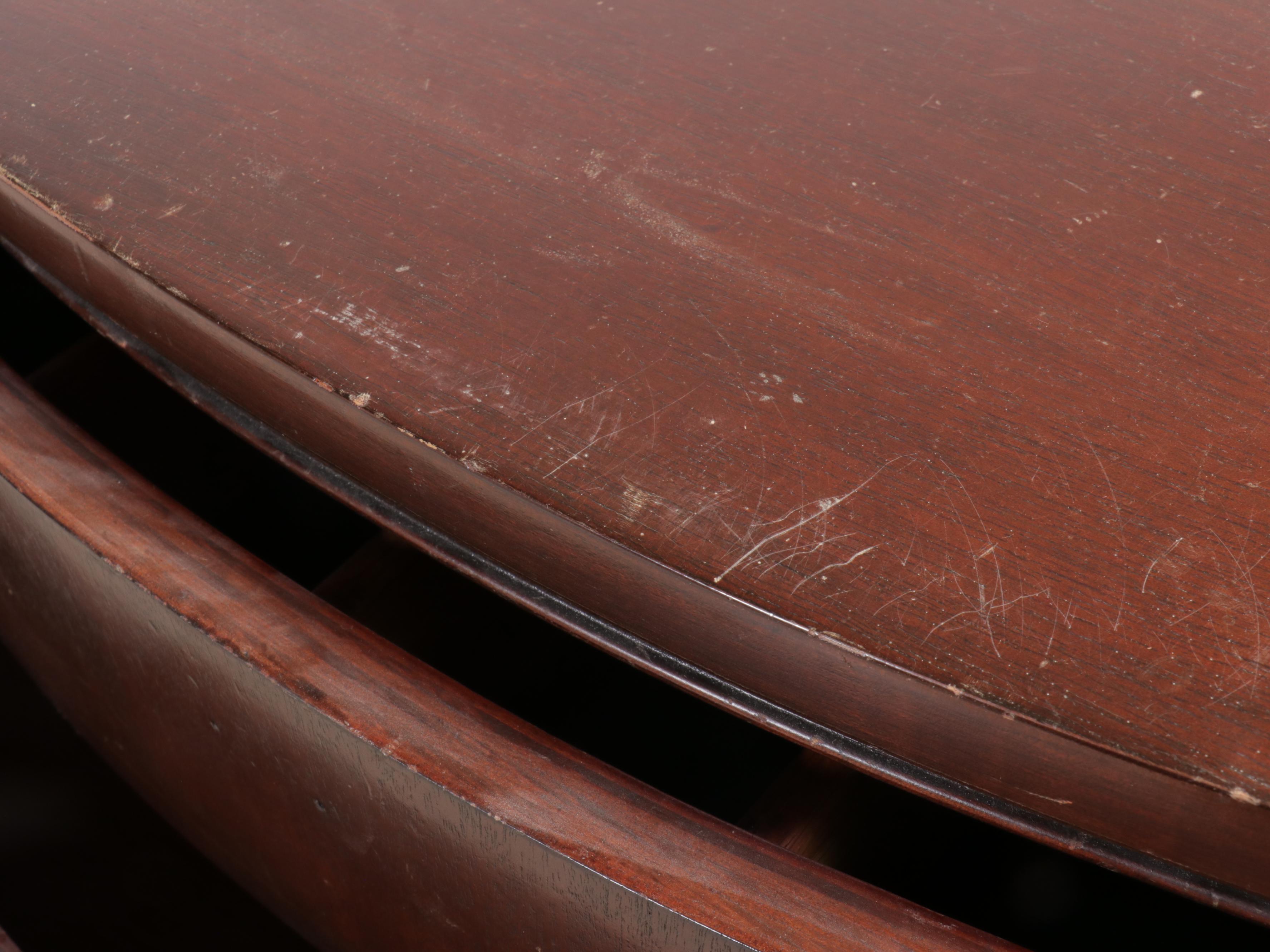 Bassett Furniture "Old Shirley" Mahogany Four-Drawer Chest, Mid-20th Century