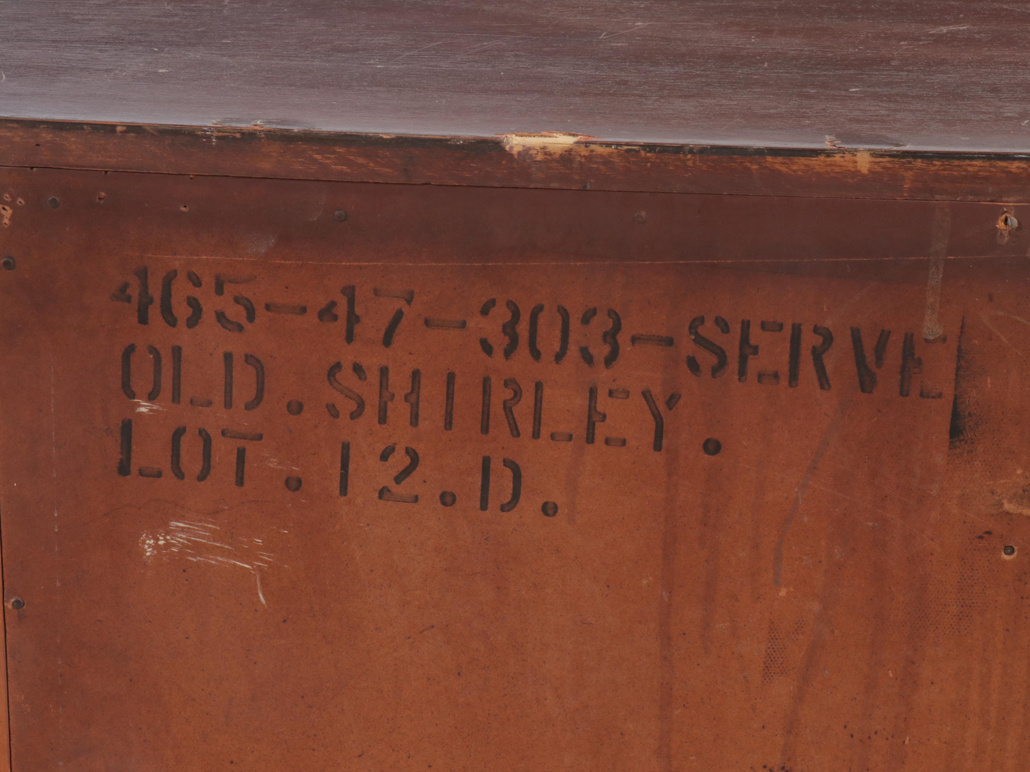 Bassett Furniture "Old Shirley" Mahogany Four-Drawer Chest, Mid-20th Century