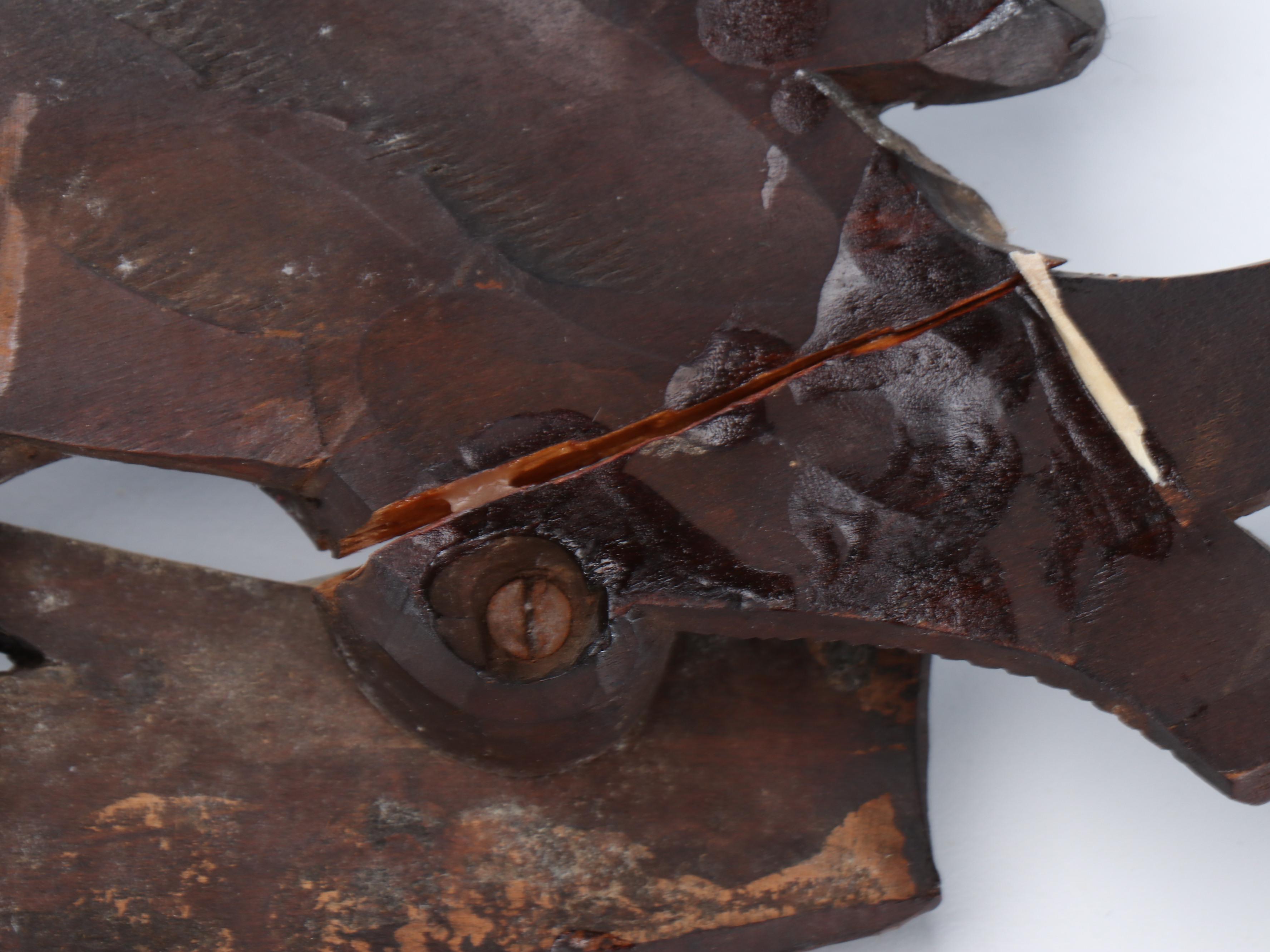 German Black Forest Style Carved Walnut Hunting Trophies Cuckoo Clock