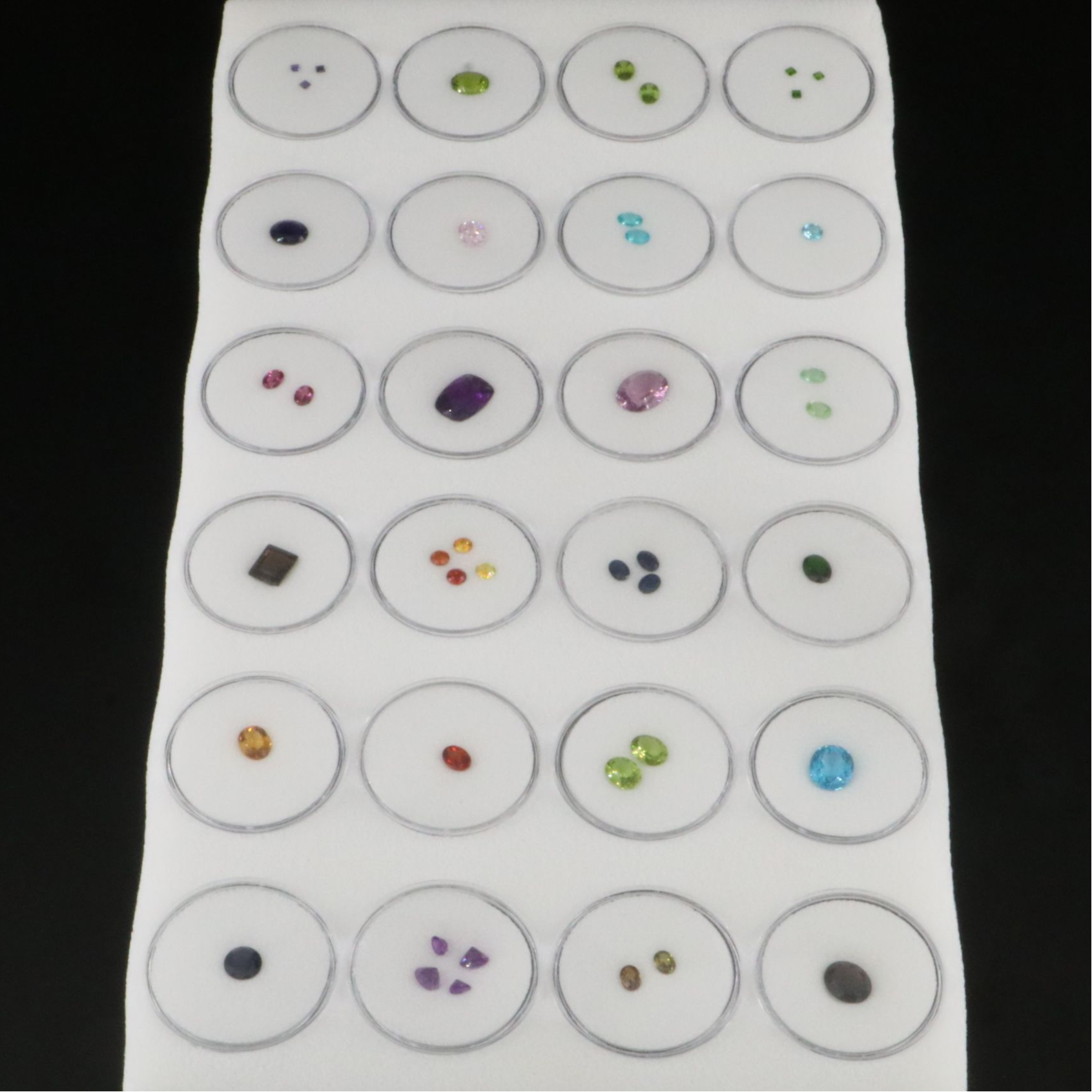 Loose 79.84 CT Gemstone Collection Featuring Apatite, Kunzite and Sphalerite