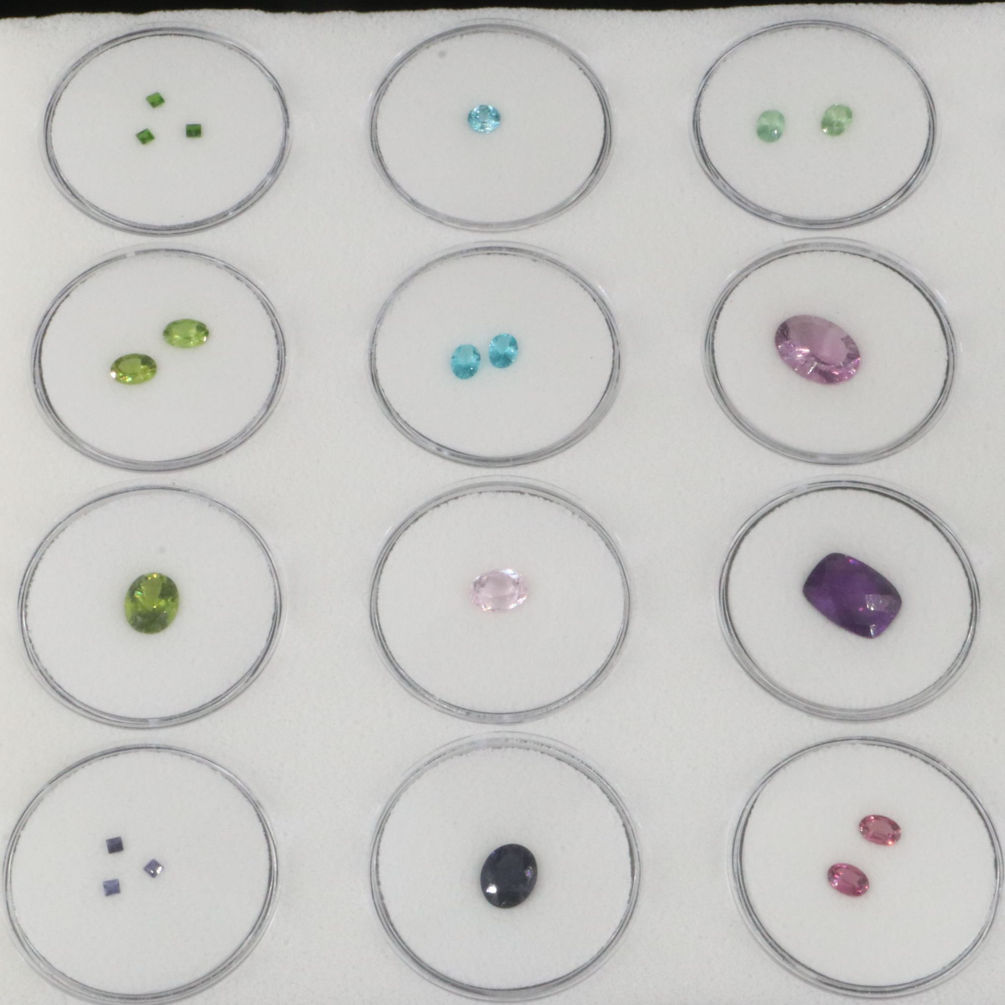 Loose 79.84 CT Gemstone Collection Featuring Apatite, Kunzite and Sphalerite