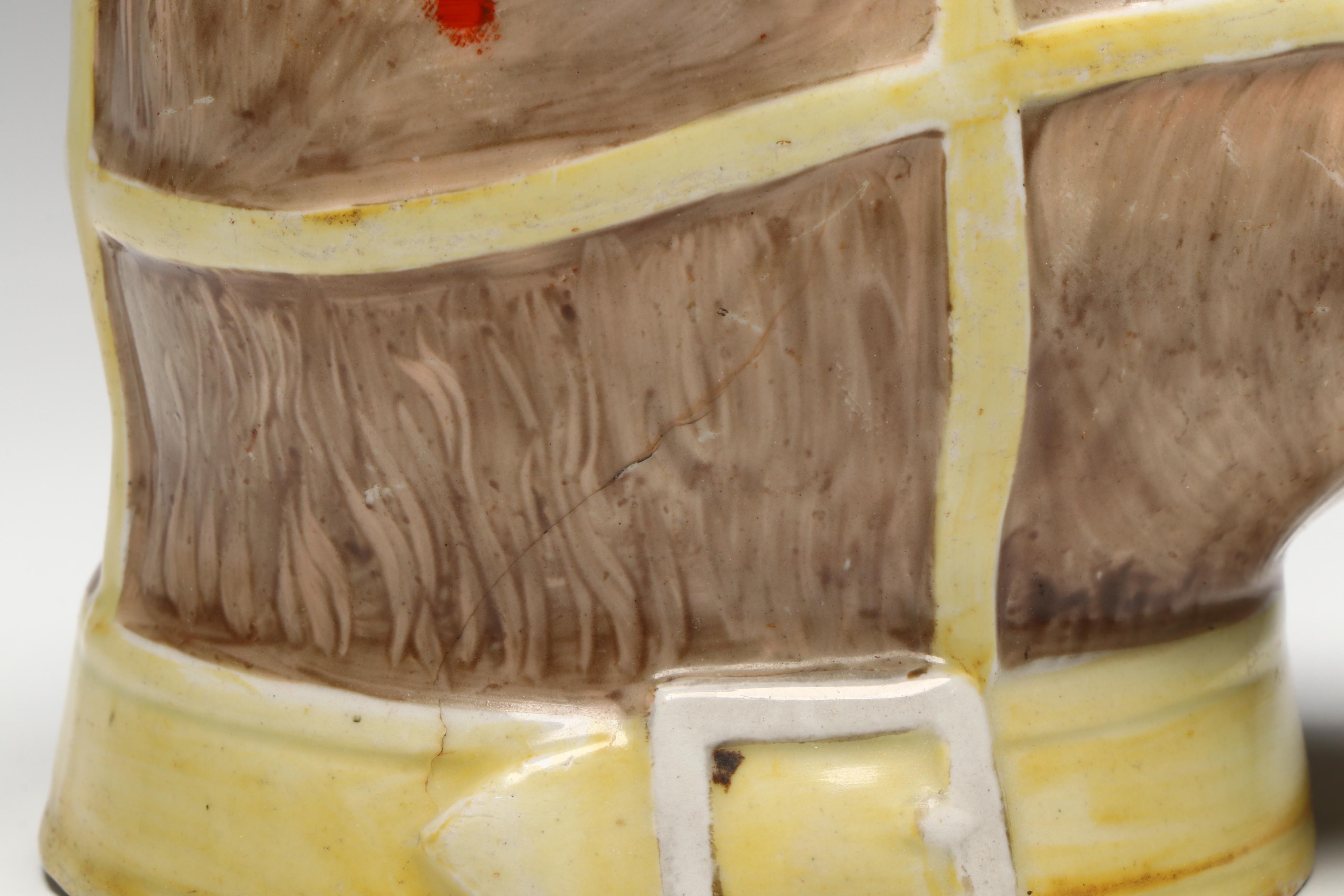 Staffordshire Baiting Bear Head Jug Cover, Early to Mid-19th Century