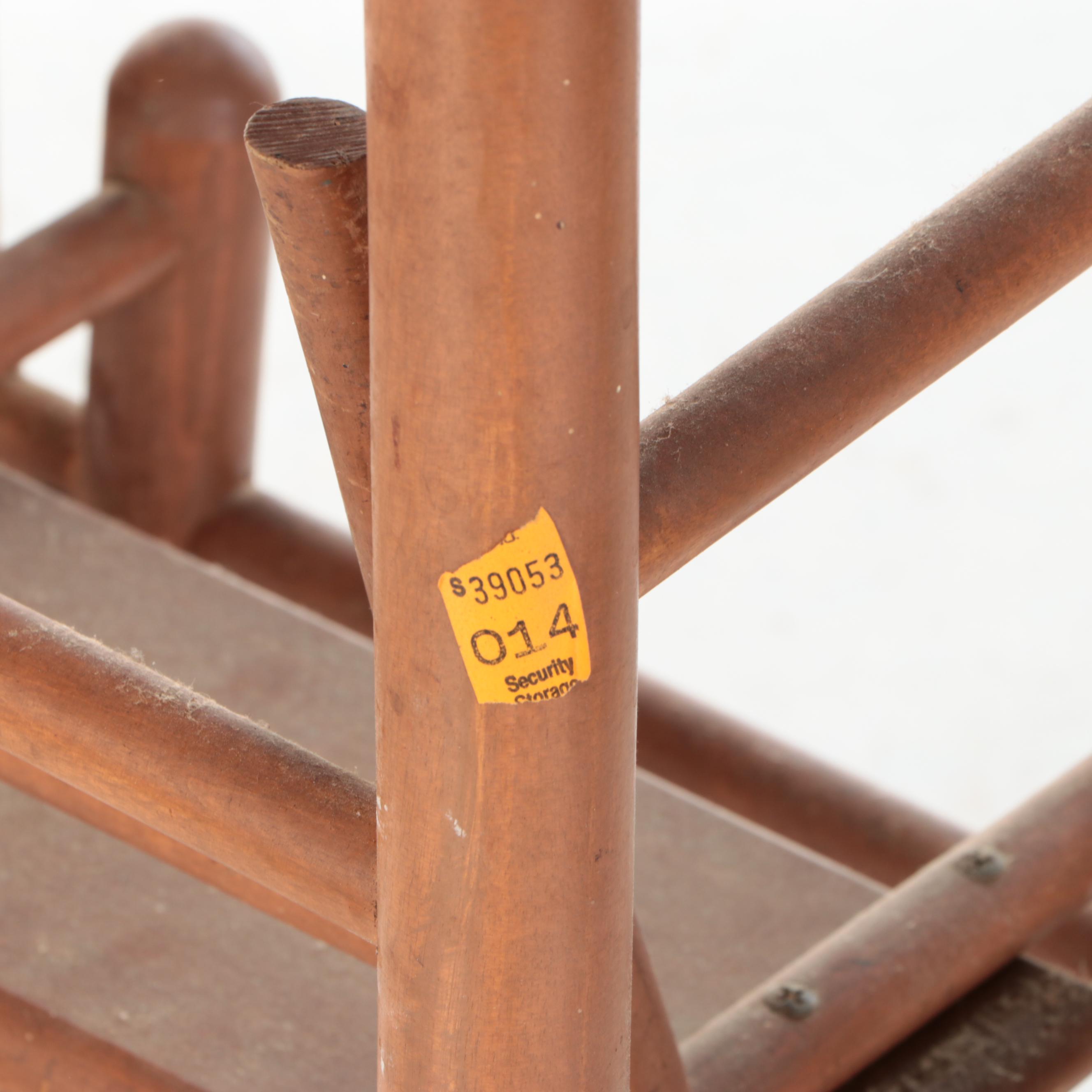 Wood Metamorphic Stool, 20th Century
