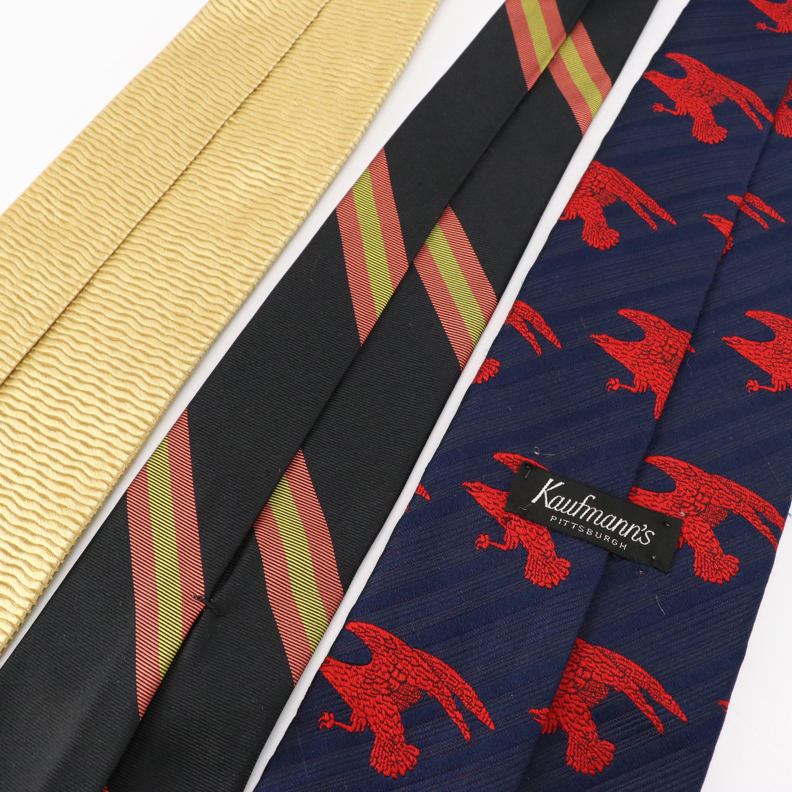Men's Assorted Silk & Other Neckties from Polo Ralph Lauren, Guy Laroche & More