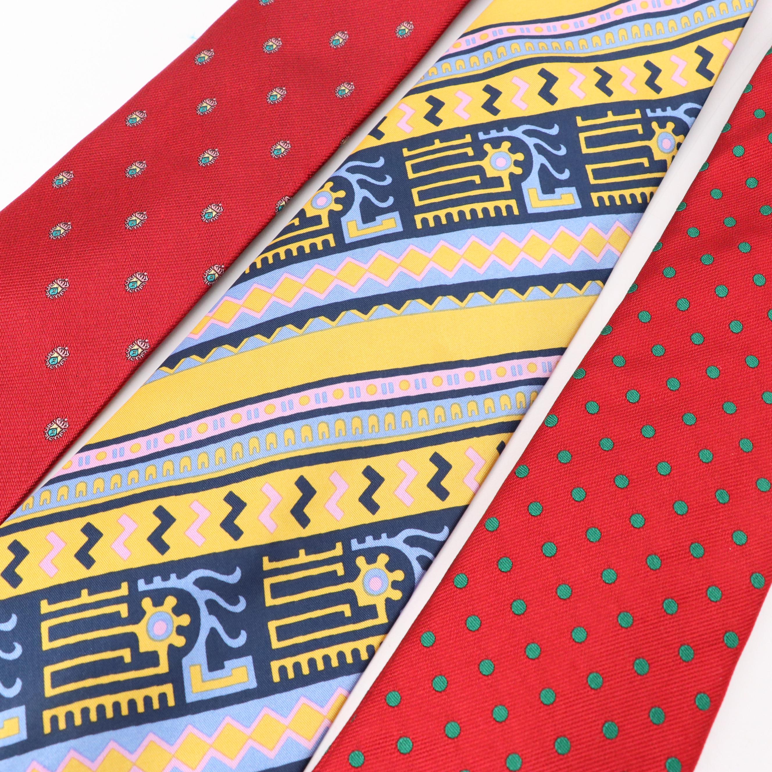 Men's Assorted Silk & Other Neckties from Polo Ralph Lauren, Guy Laroche & More
