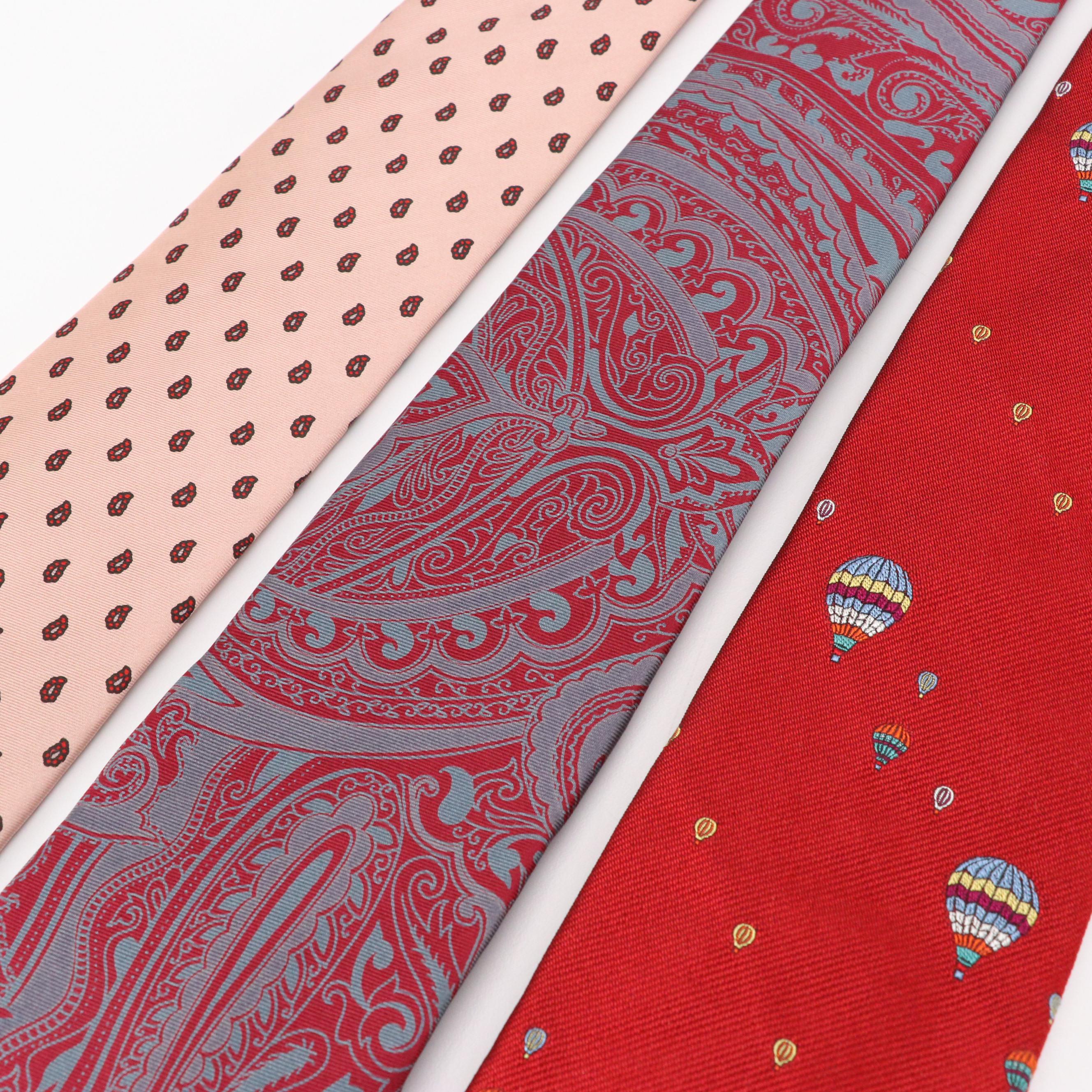 Men's Assorted Silk & Other Neckties from Polo Ralph Lauren, Guy Laroche & More