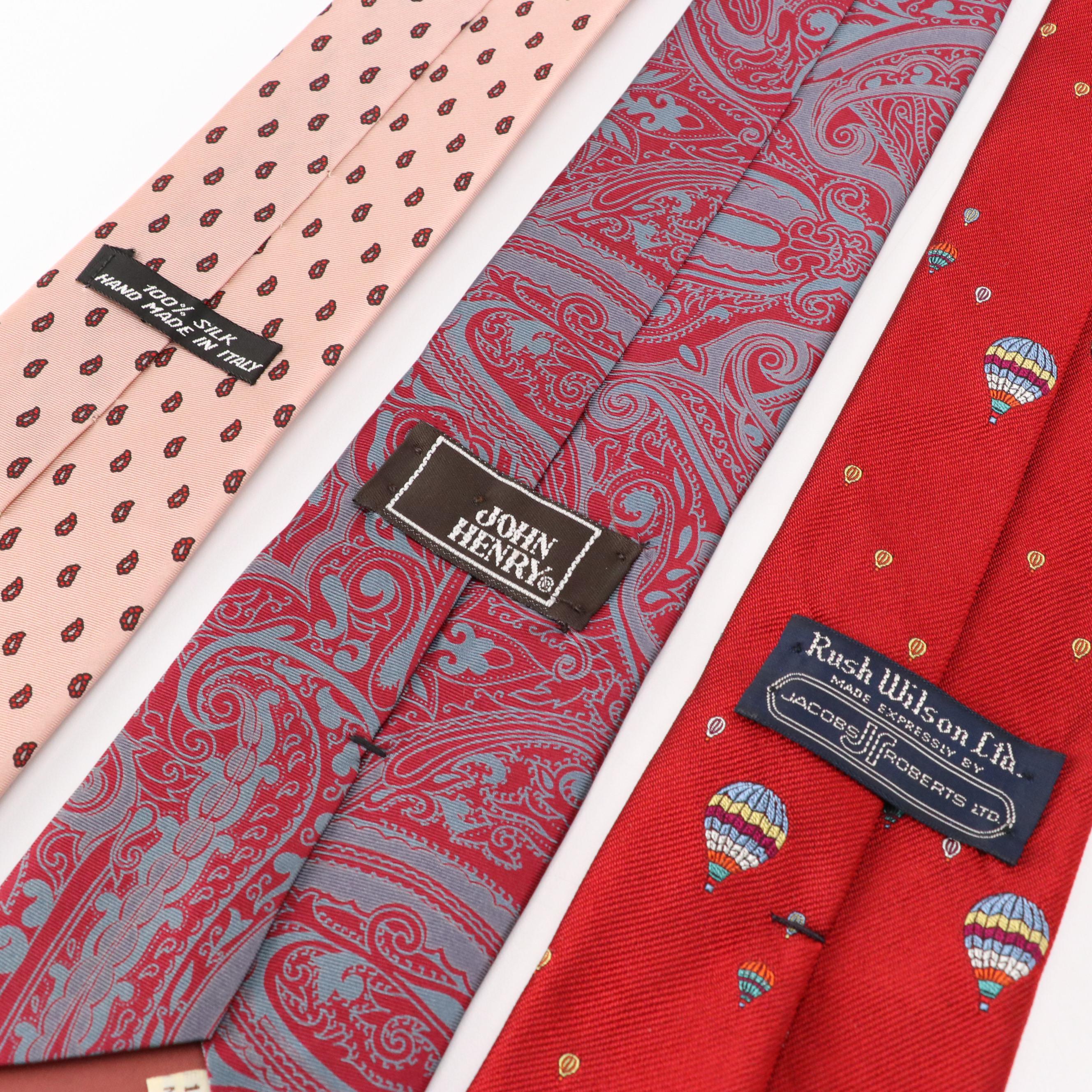 Men's Assorted Silk & Other Neckties from Polo Ralph Lauren, Guy Laroche & More