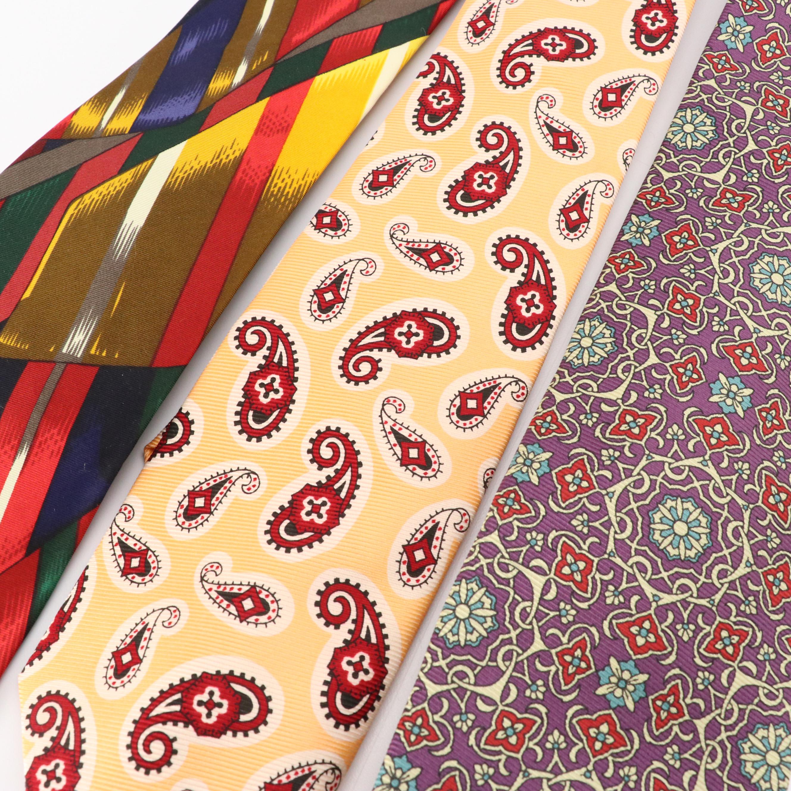 Men's Assorted Silk & Other Neckties from Polo Ralph Lauren, Guy Laroche & More