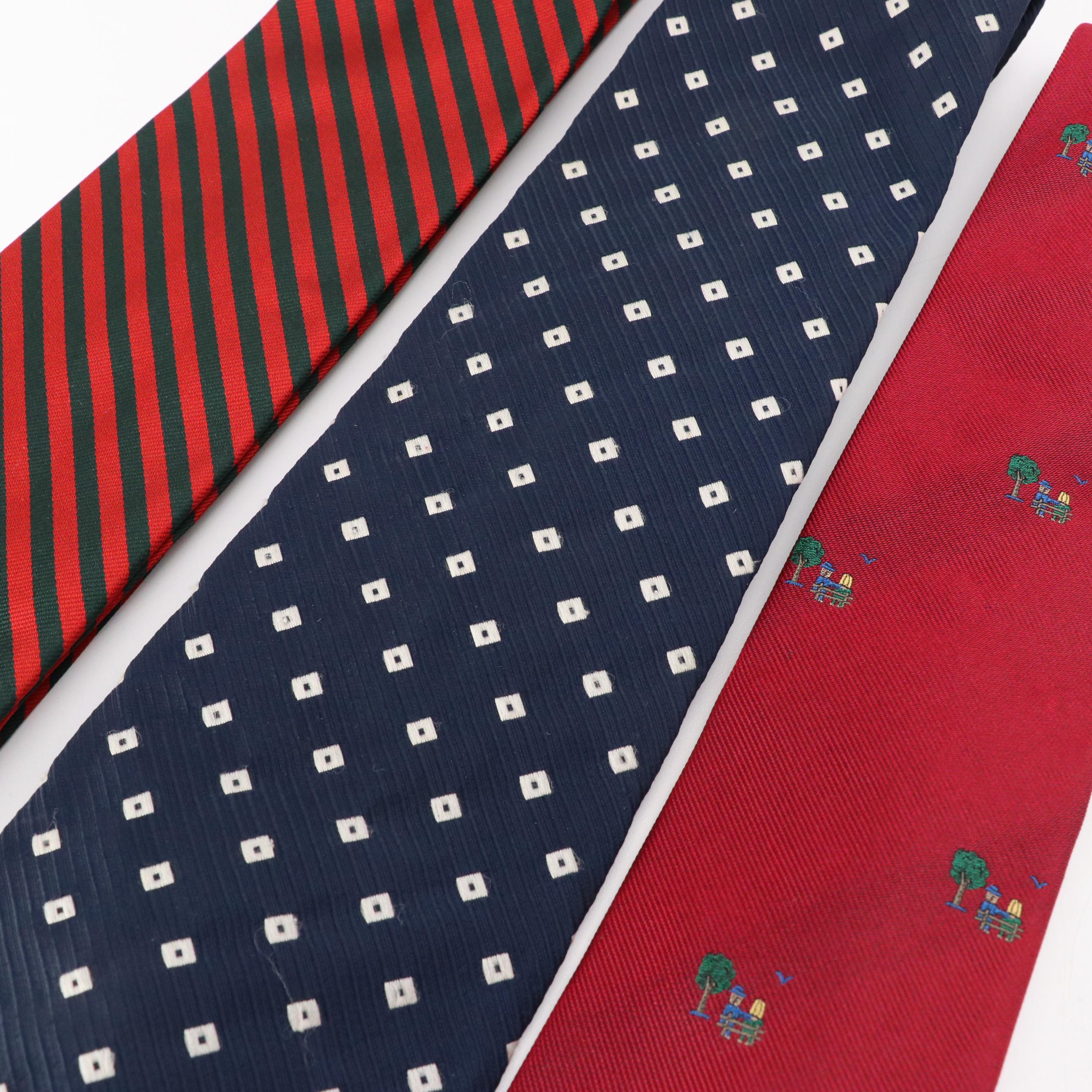 Men's Assorted Silk & Other Neckties from Polo Ralph Lauren, Guy Laroche & More