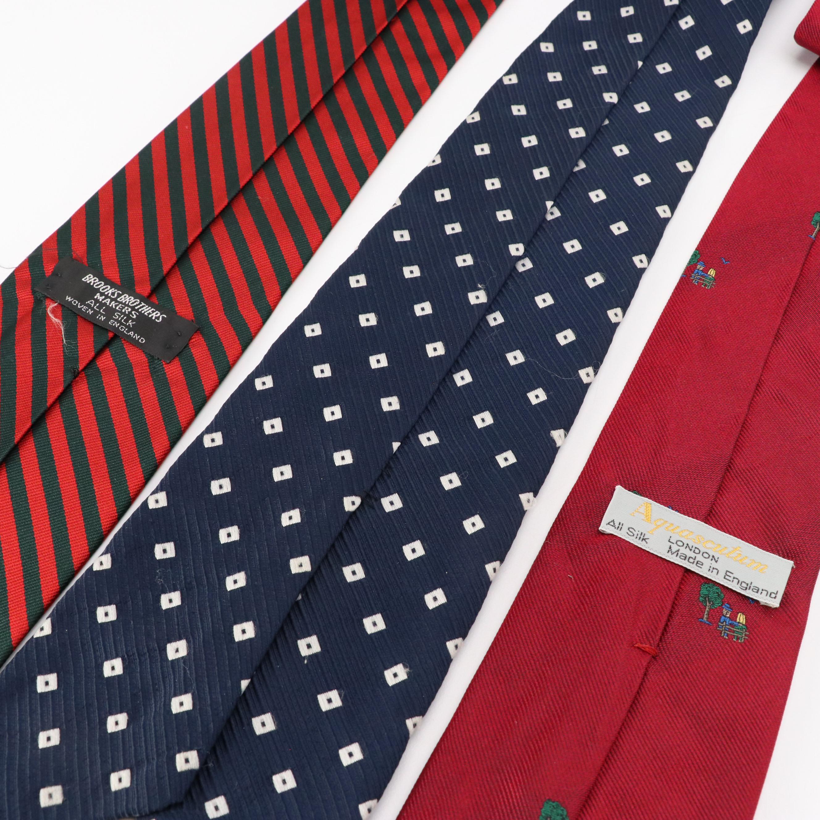 Men's Assorted Silk & Other Neckties from Polo Ralph Lauren, Guy Laroche & More