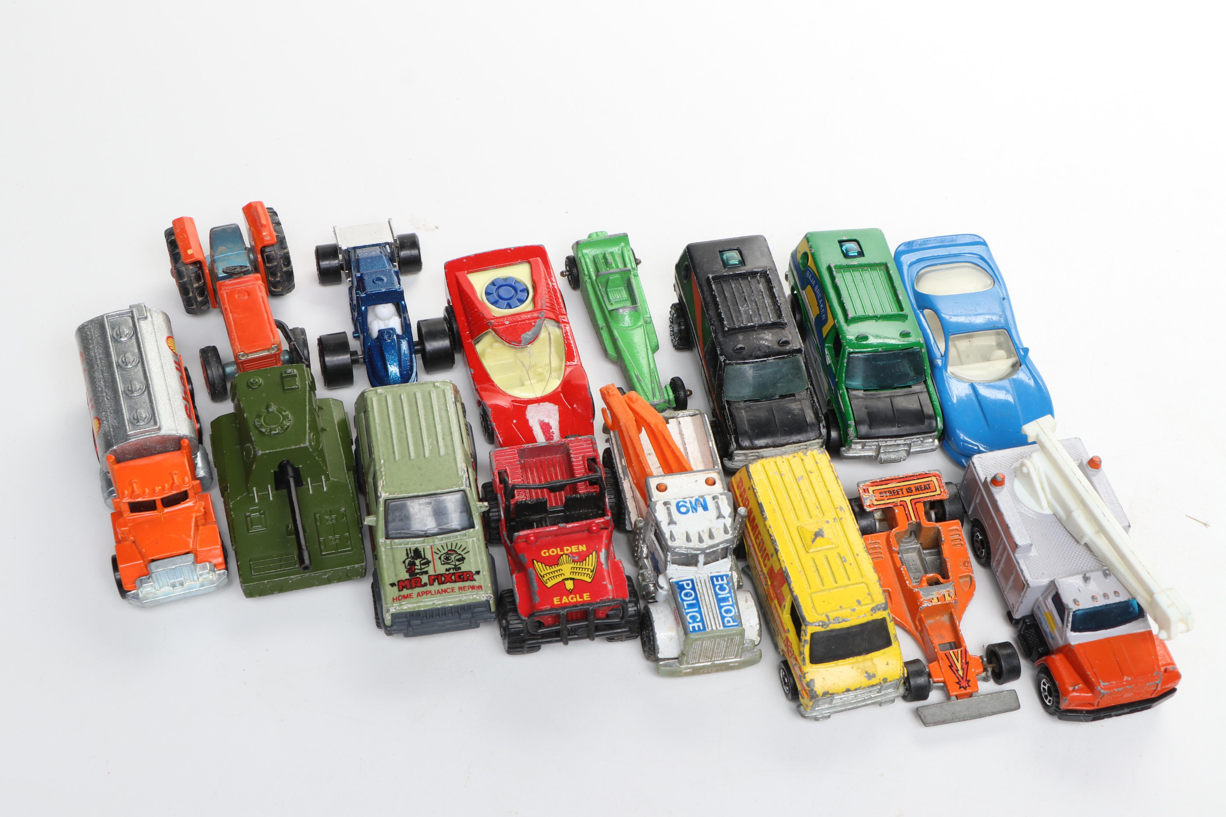 Hot Wheels "XT-3," Matchbox "Peterbilt" and More Toy Cars, Mid to Late 20th C.