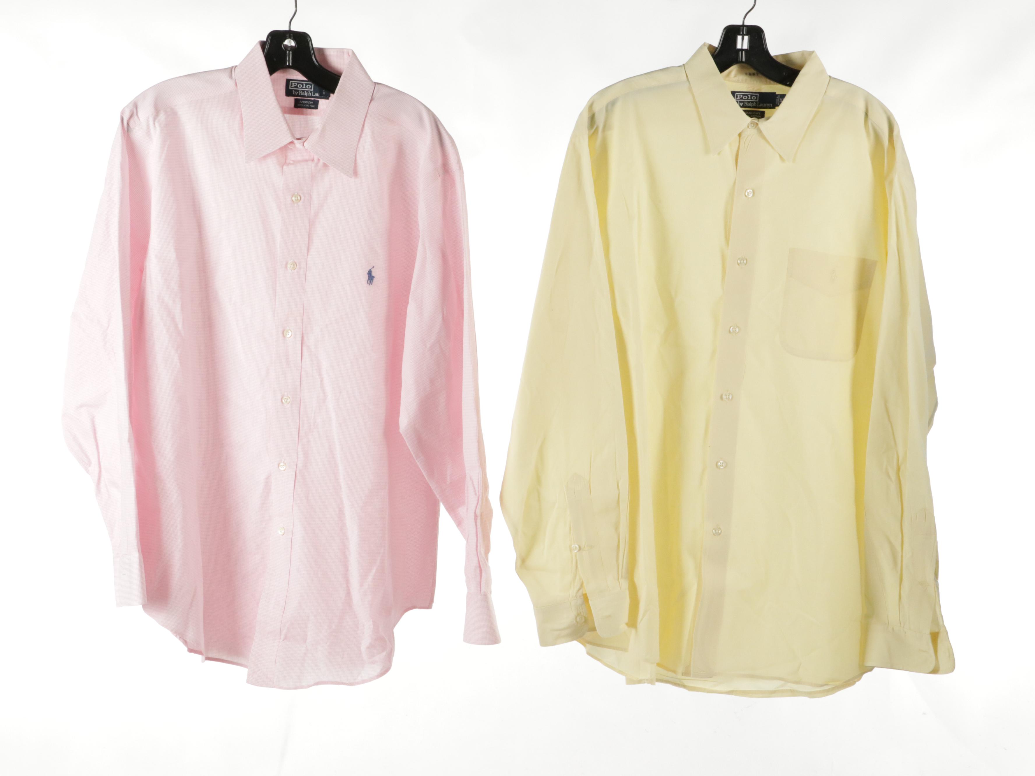 Men's Polo Ralph Lauren Plaid, Striped and Solid Cotton Button-Down Shirts